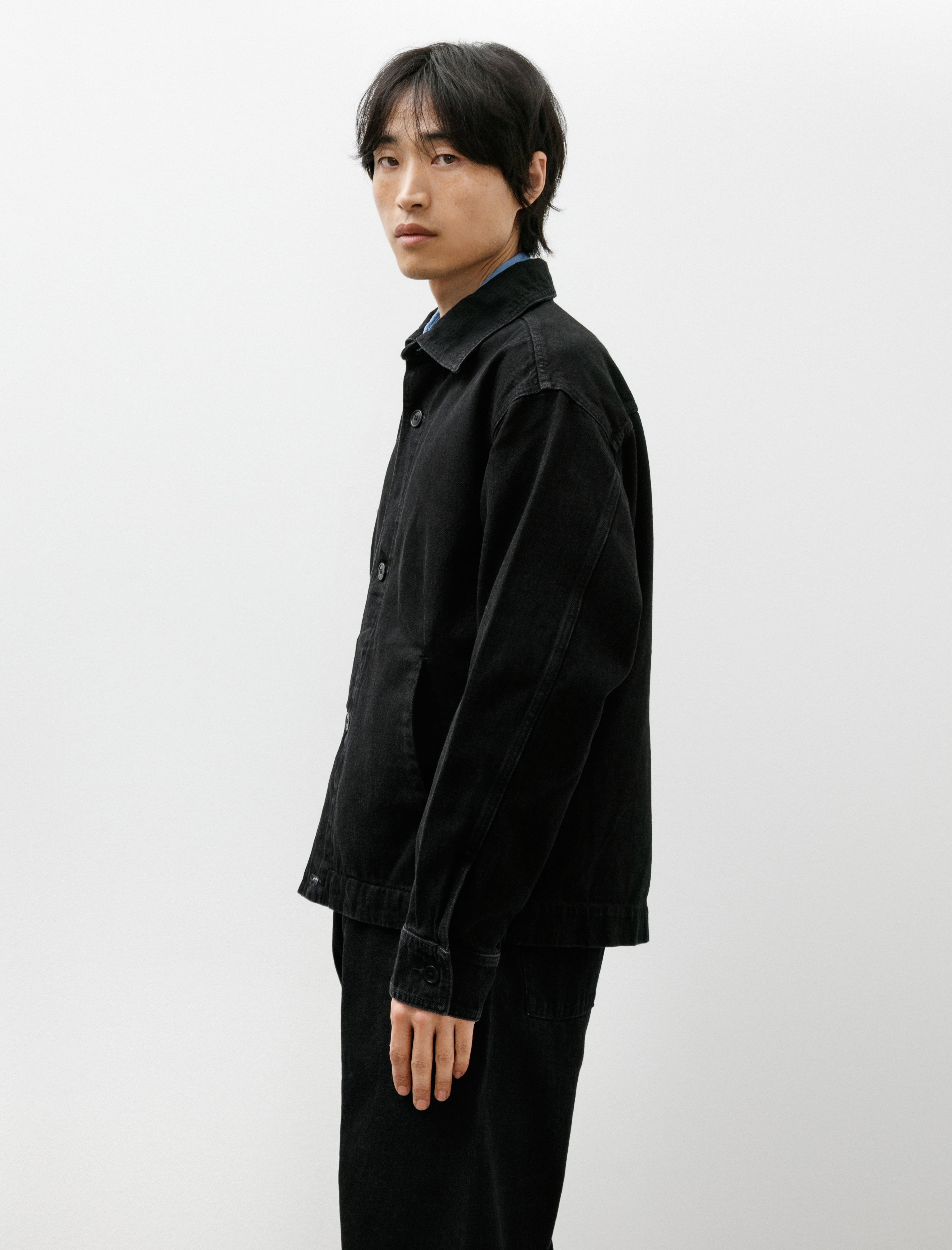 Arpenteur Lux J Mid Weight Denim Washed Black
