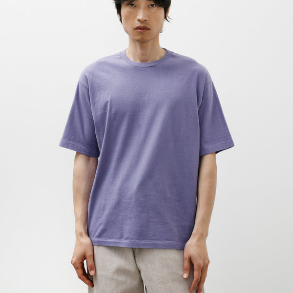 Auralee Brushed Organic Cotton Jersey Tee Light Purple – Neighbour