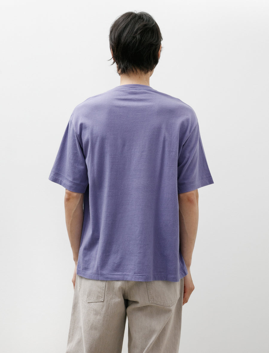 Brushed Organic Cotton Jersey Tee Light Purple - Image 2