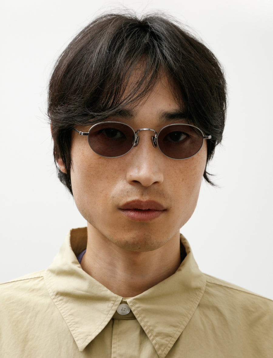 Wire Frame Sunglasses 003 Antique Silver - Image 1