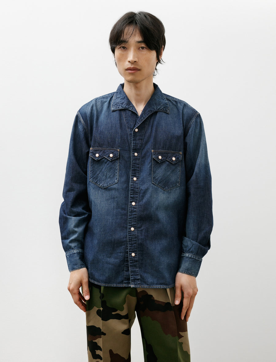 C.T.L Comfort Denim Shirt 8oz Dark Indigo - Image 1