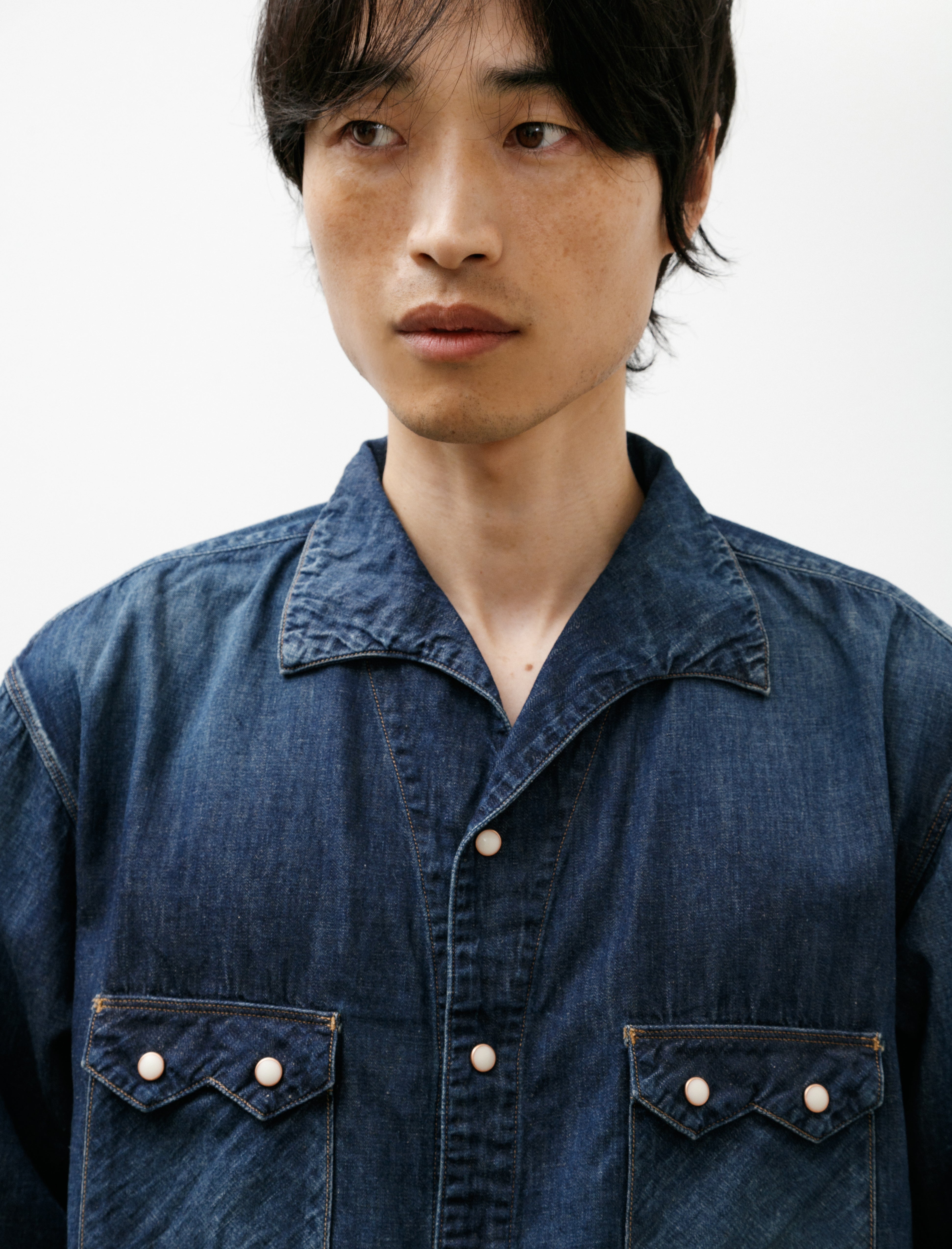 Cottle C.T.L Comfort Denim Shirt 8oz Dark Indigo