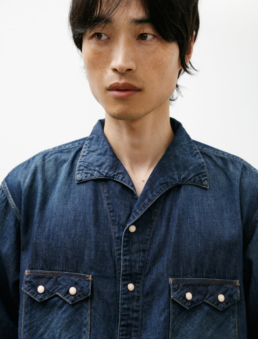 C.T.L Comfort Denim Shirt 8oz Dark Indigo - Image 4