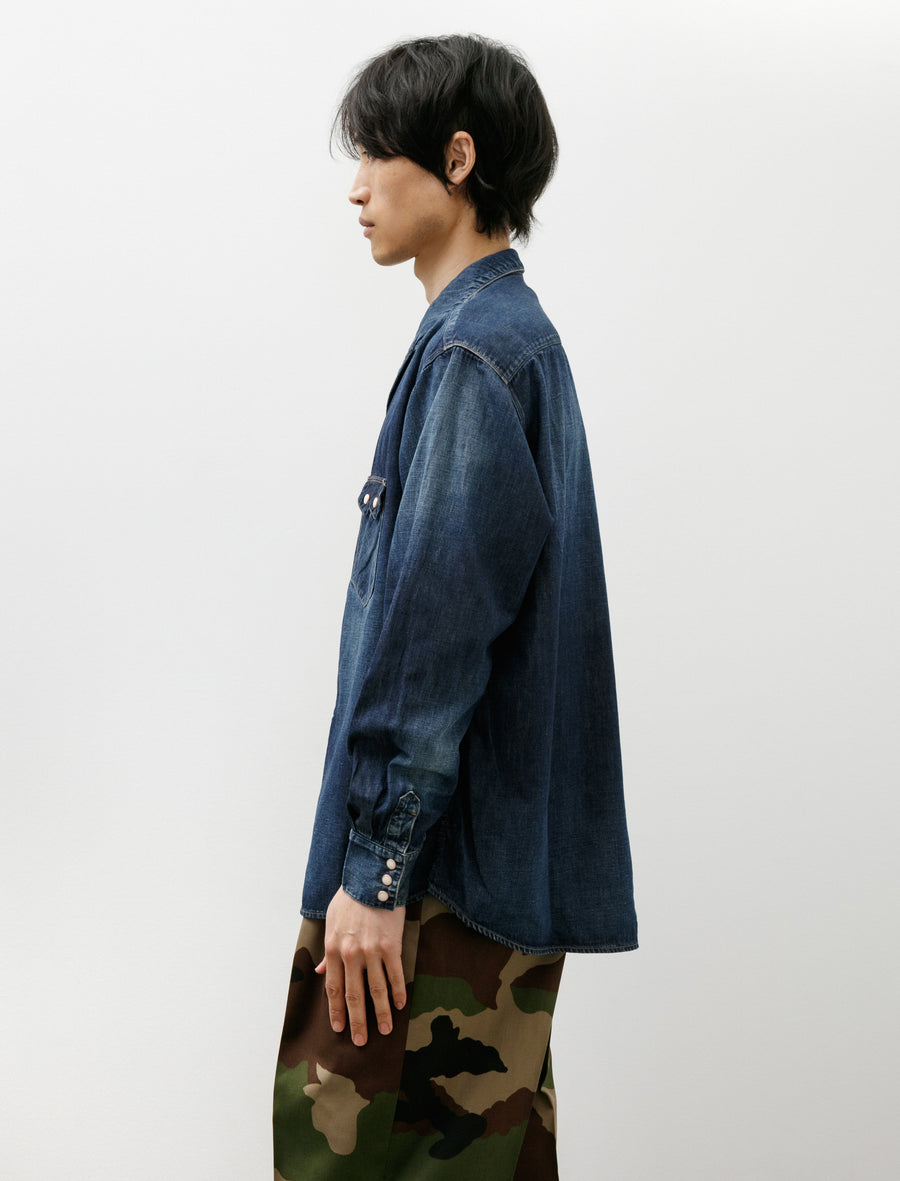 C.T.L Comfort Denim Shirt 8oz Dark Indigo - Image 3