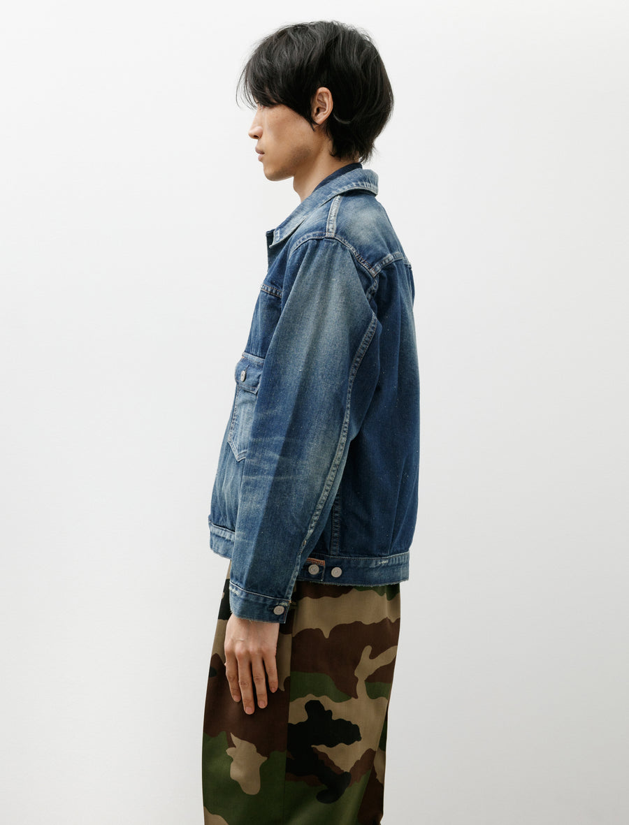 C.T.L Neo Type 2nd Denim Jacket Bengara Dark Indigo - Image 3