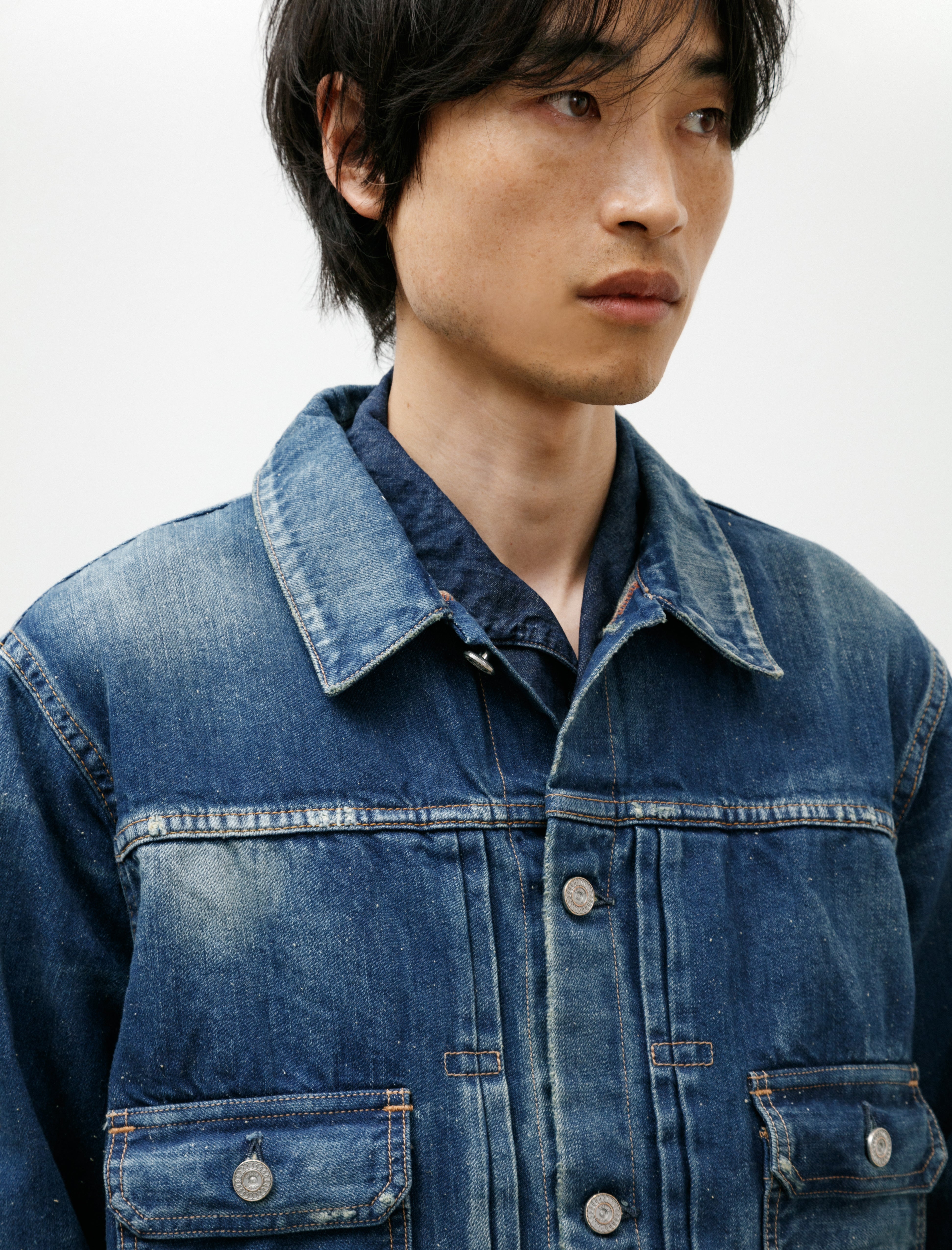 Cottle C.T.L Neo Type 2nd Denim Jacket Bengara Dark Indigo