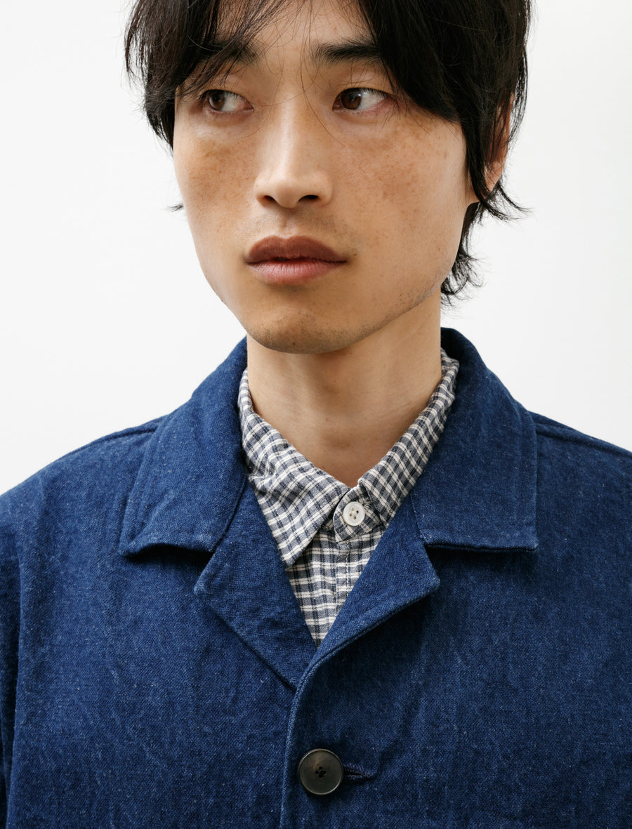 Big Jacket Cotton Linen Indigo Denim - Image 5