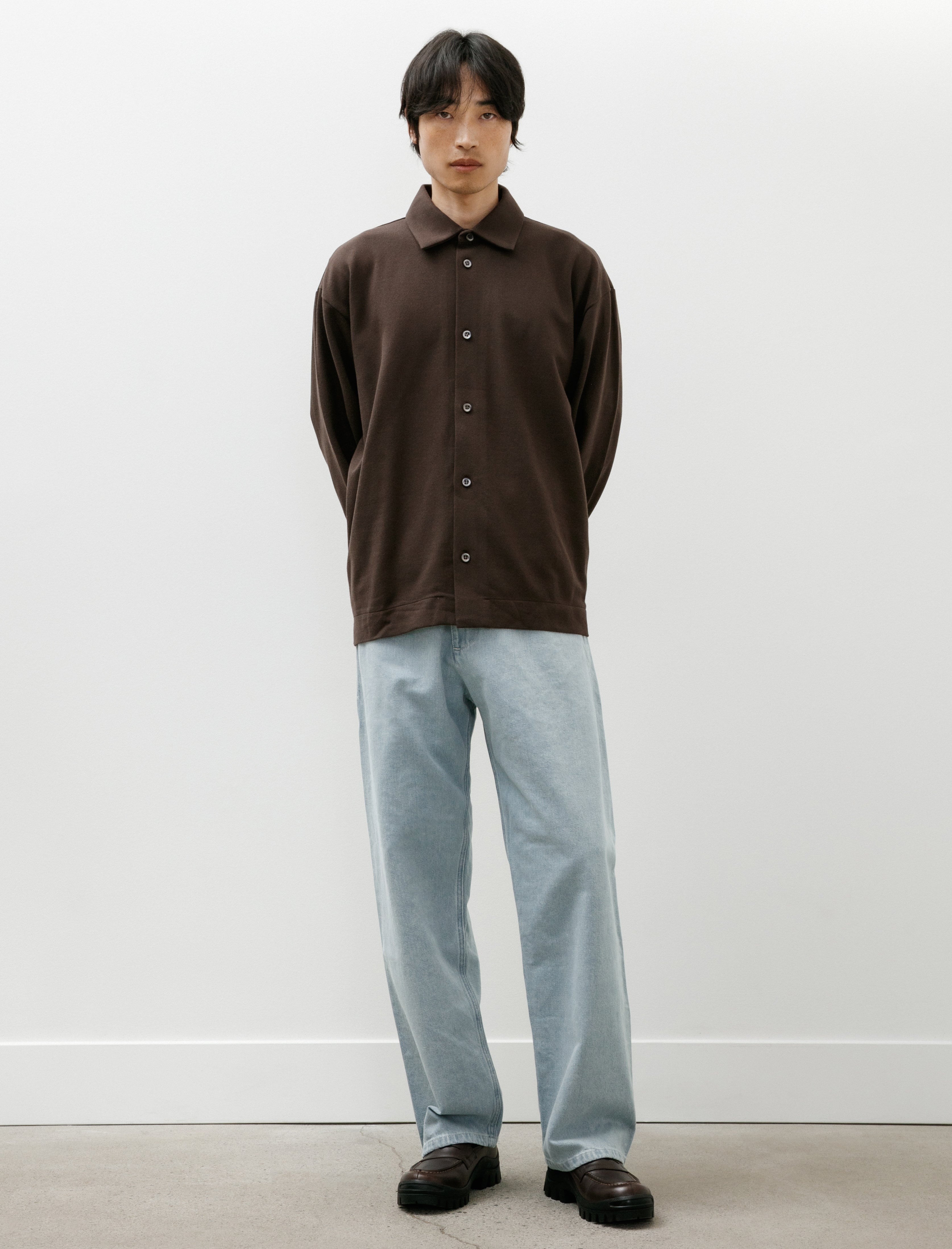 Arpenteur Four Pocket Big Mid Weight Denim Bleach