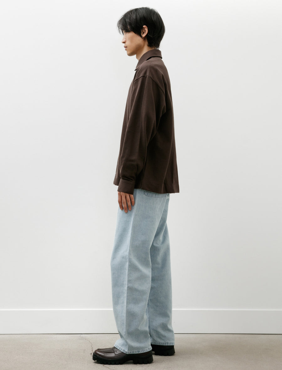 Four Pocket Big Mid Weight Denim Bleach - Image 3
