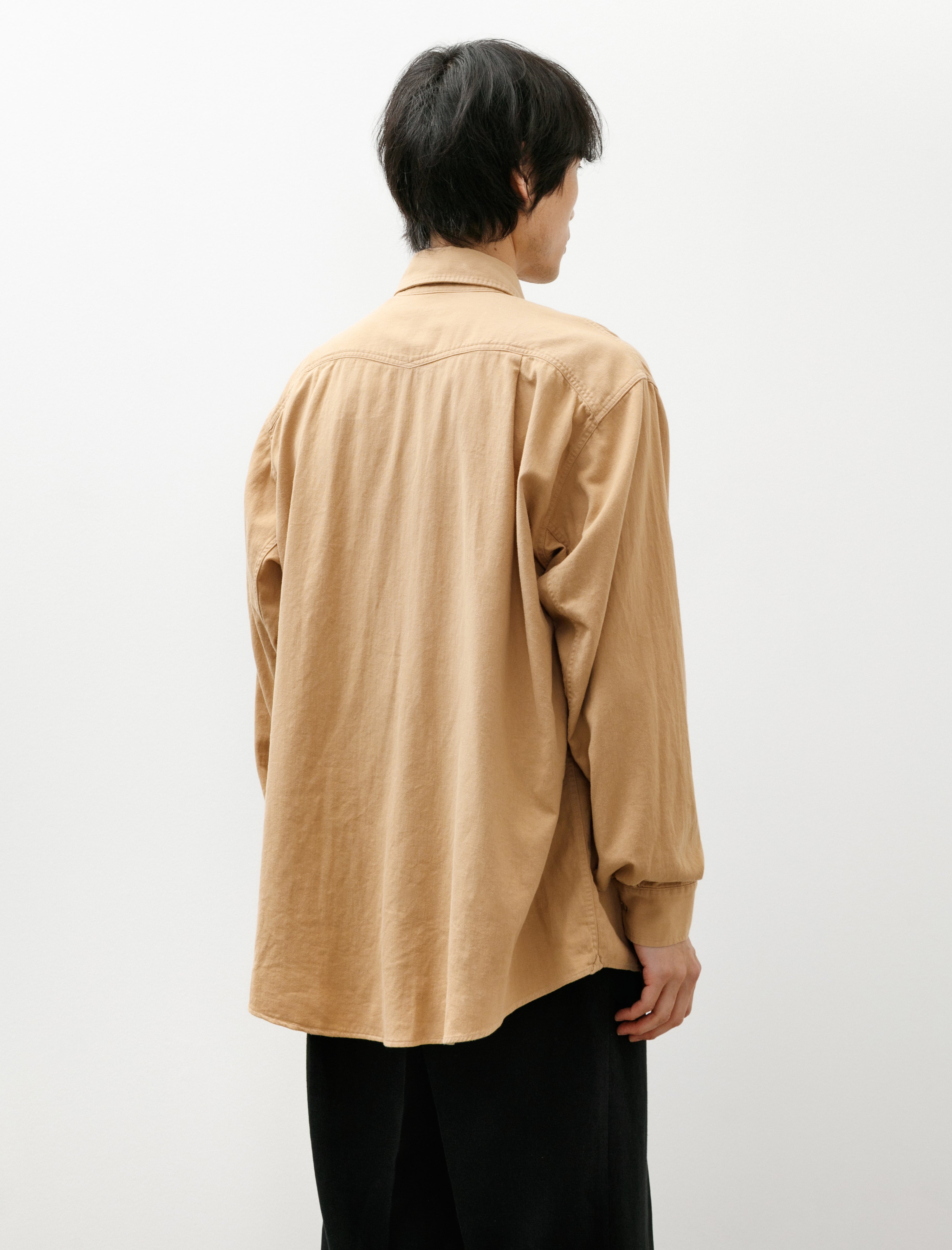 Maatee & Sons Work Shirt Cotton Vintage Chino Beige – Neighbour
