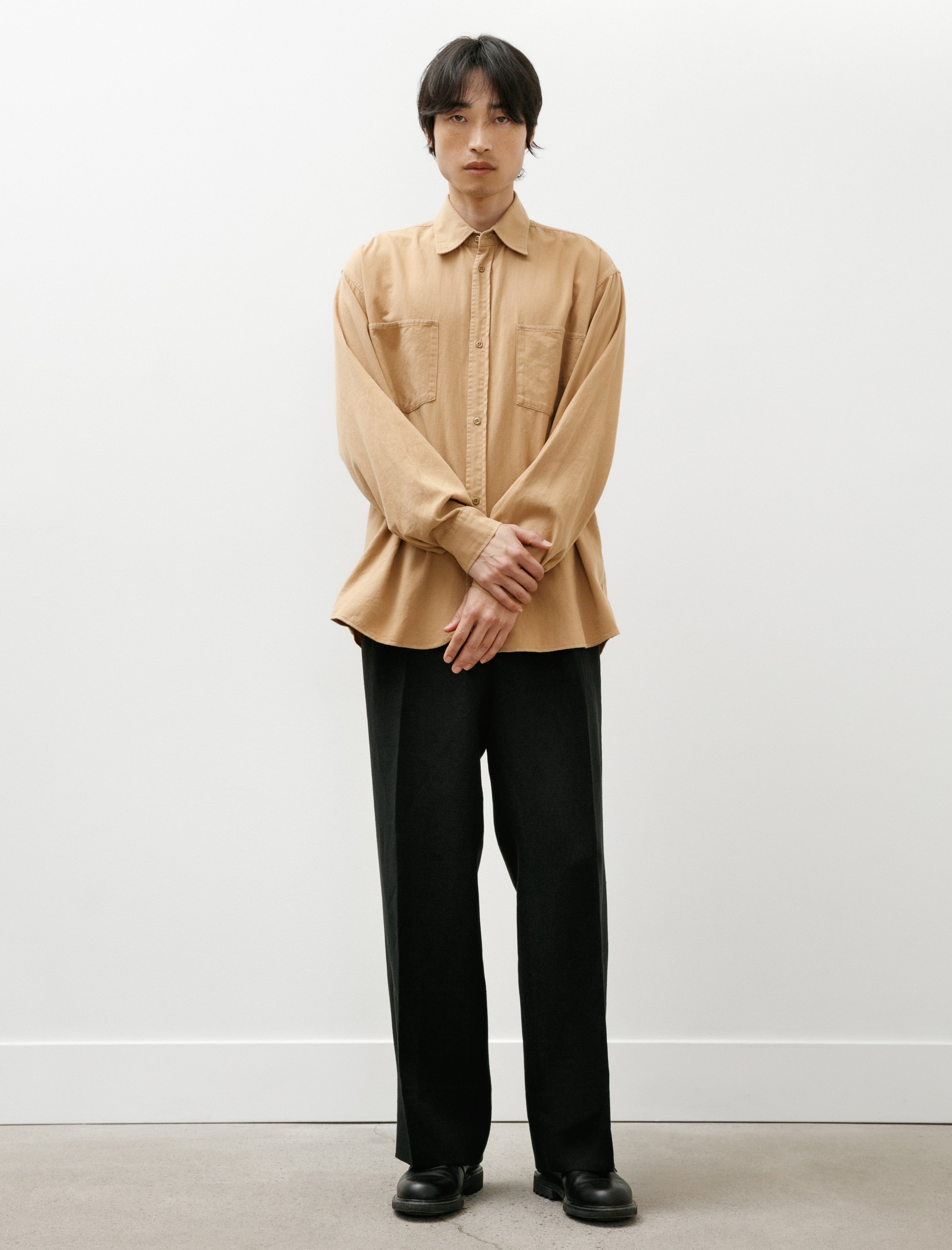 Maatee & Sons Work Shirt Cotton Vintage Chino Beige – Neighbour