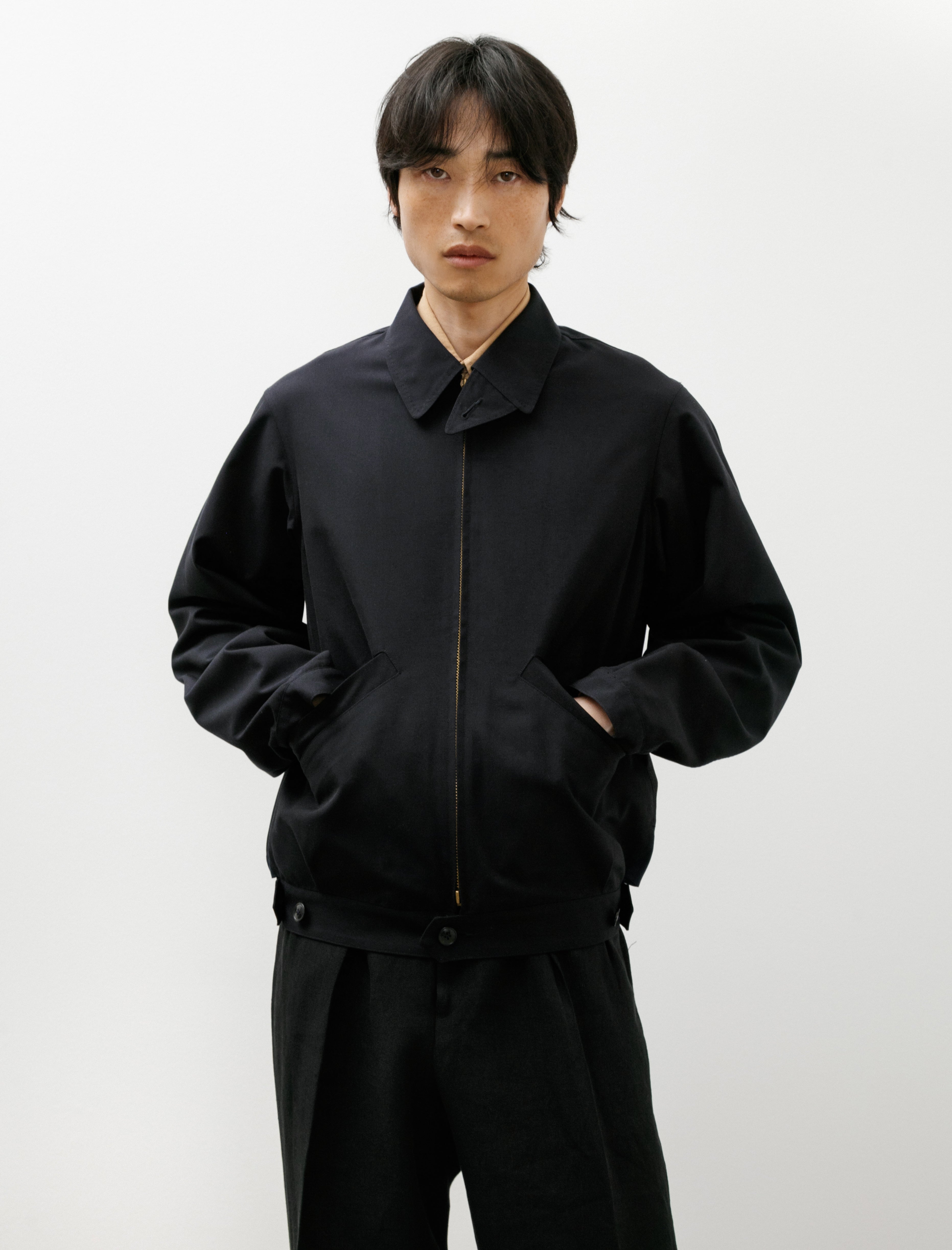 Maatee & Sons Jumper Jacket Silk Navy