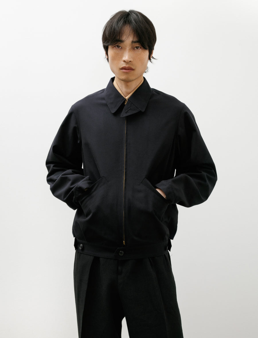 Jumper Jacket Silk Navy - Image 1