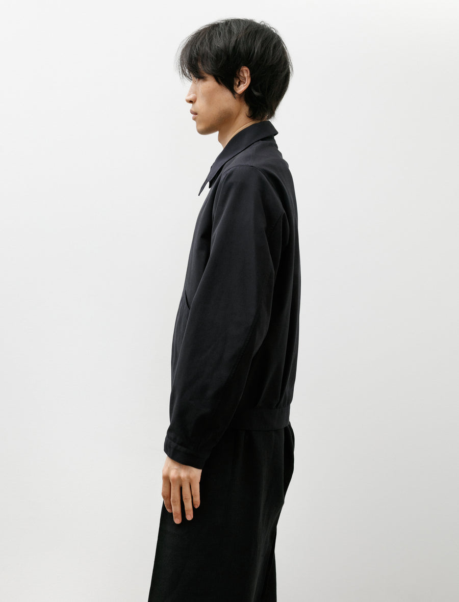Jumper Jacket Silk Navy - Image 3