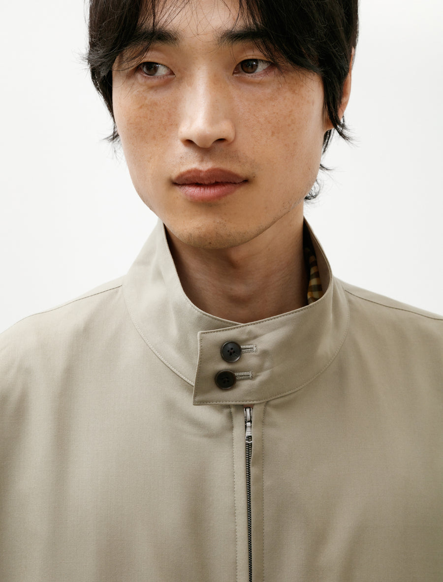 Ultra Fine Tropical Wool Zip Blouson Light Khaki - Image 5