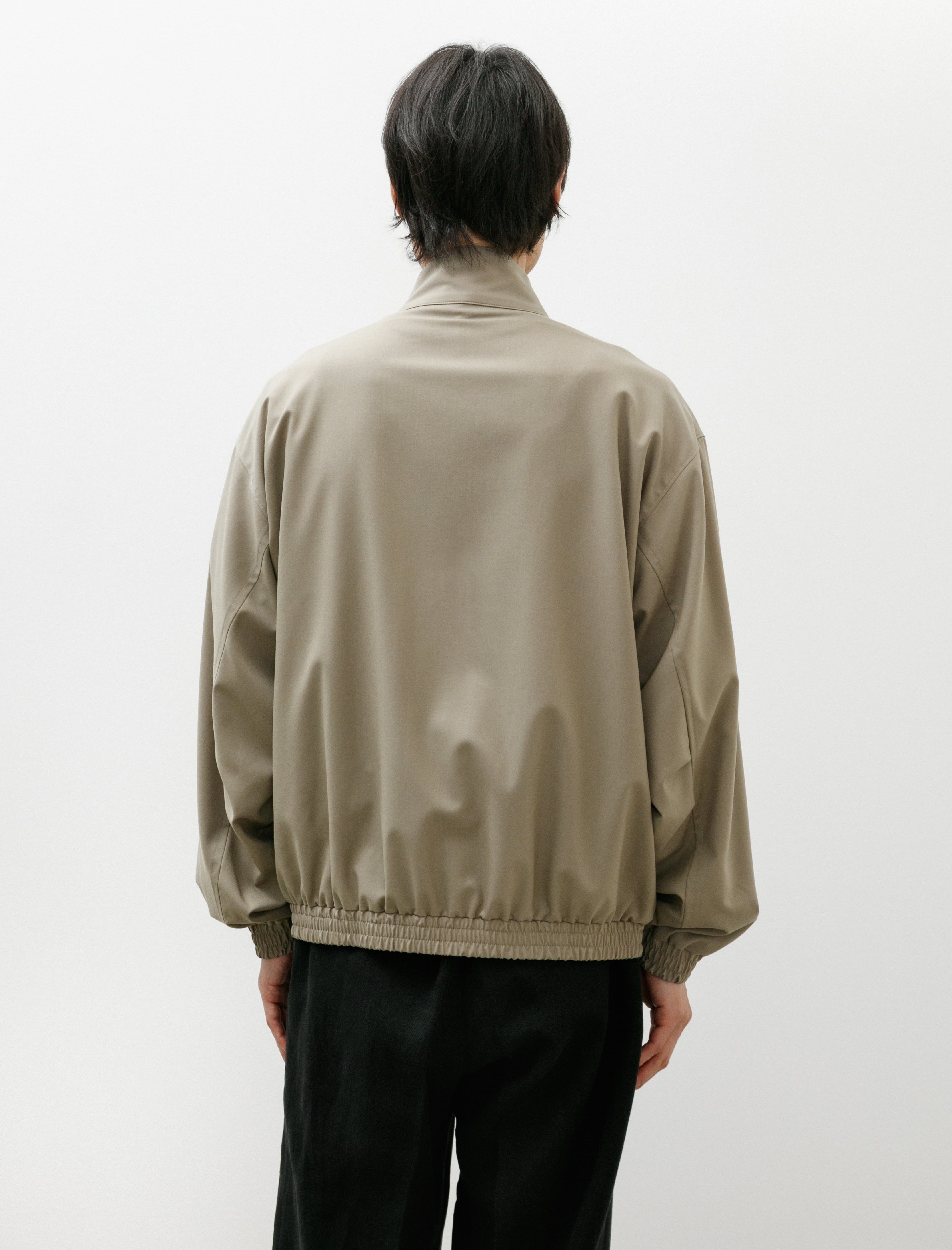 Auralee Ultra Fine Tropical Wool Zip Blouson Light Khaki – Neighbour Auralee Ultra Fine Tropical Wool Zip Blouson Light Khaki – Neighbour