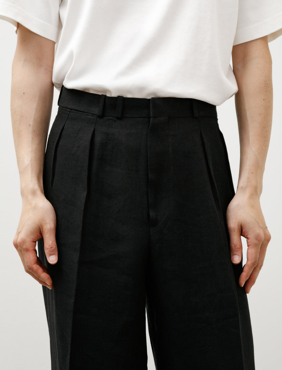 Jefferly Linen Pants Black - Image 7
