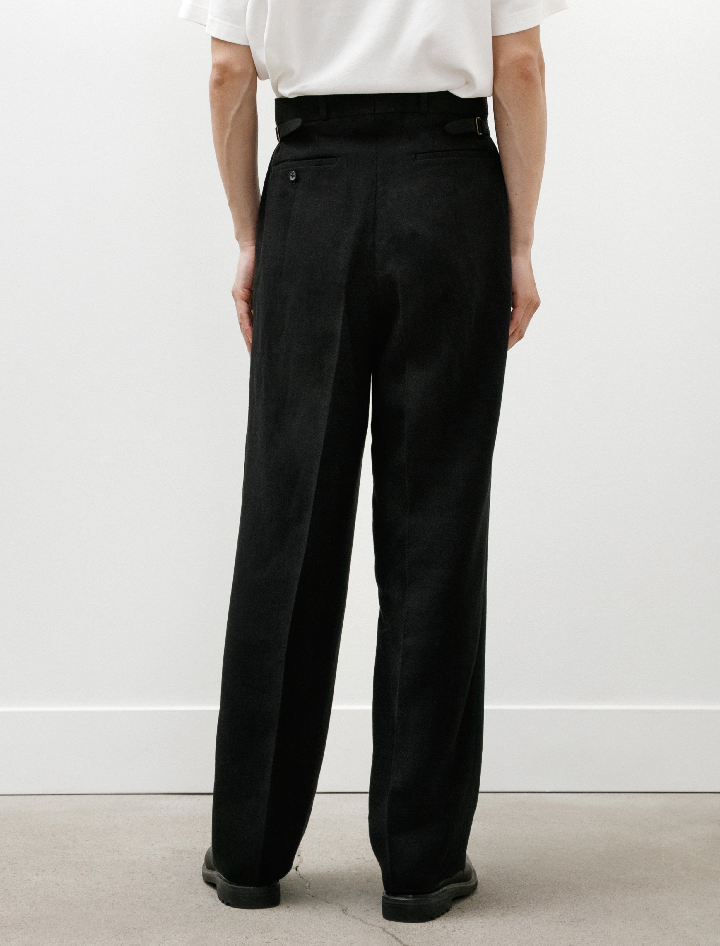 Maatee & Sons Jefferly Linen Pants Black