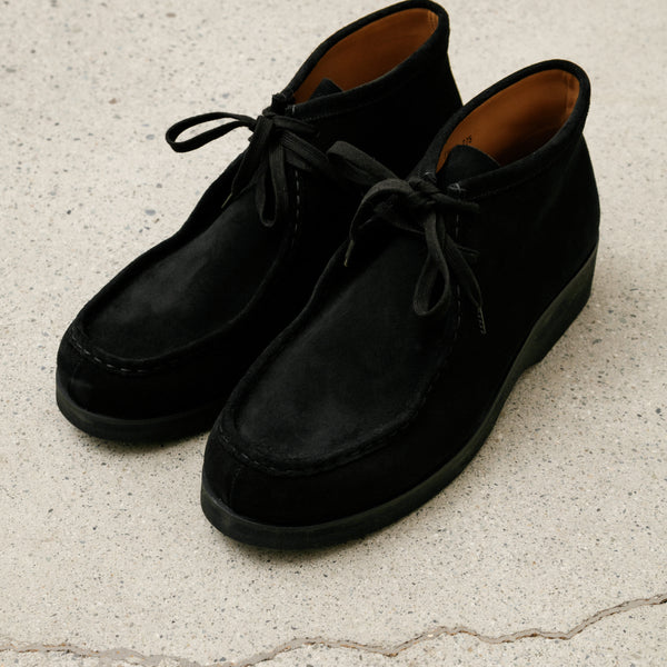 Footworks Tyrolean Shoes Suede Leather Black – Neighbour