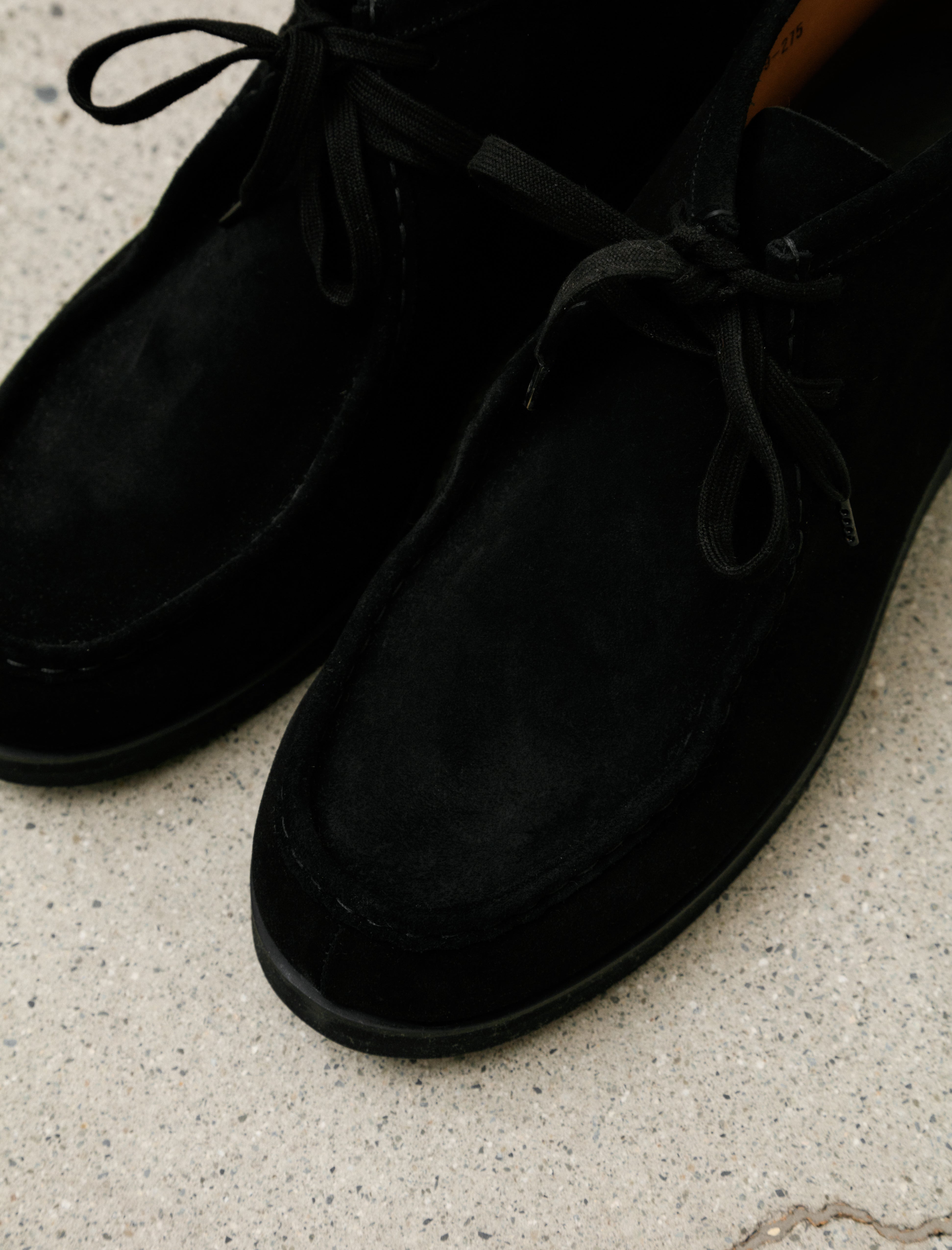 Footworks Tyrolean Shoes Suede Leather Black