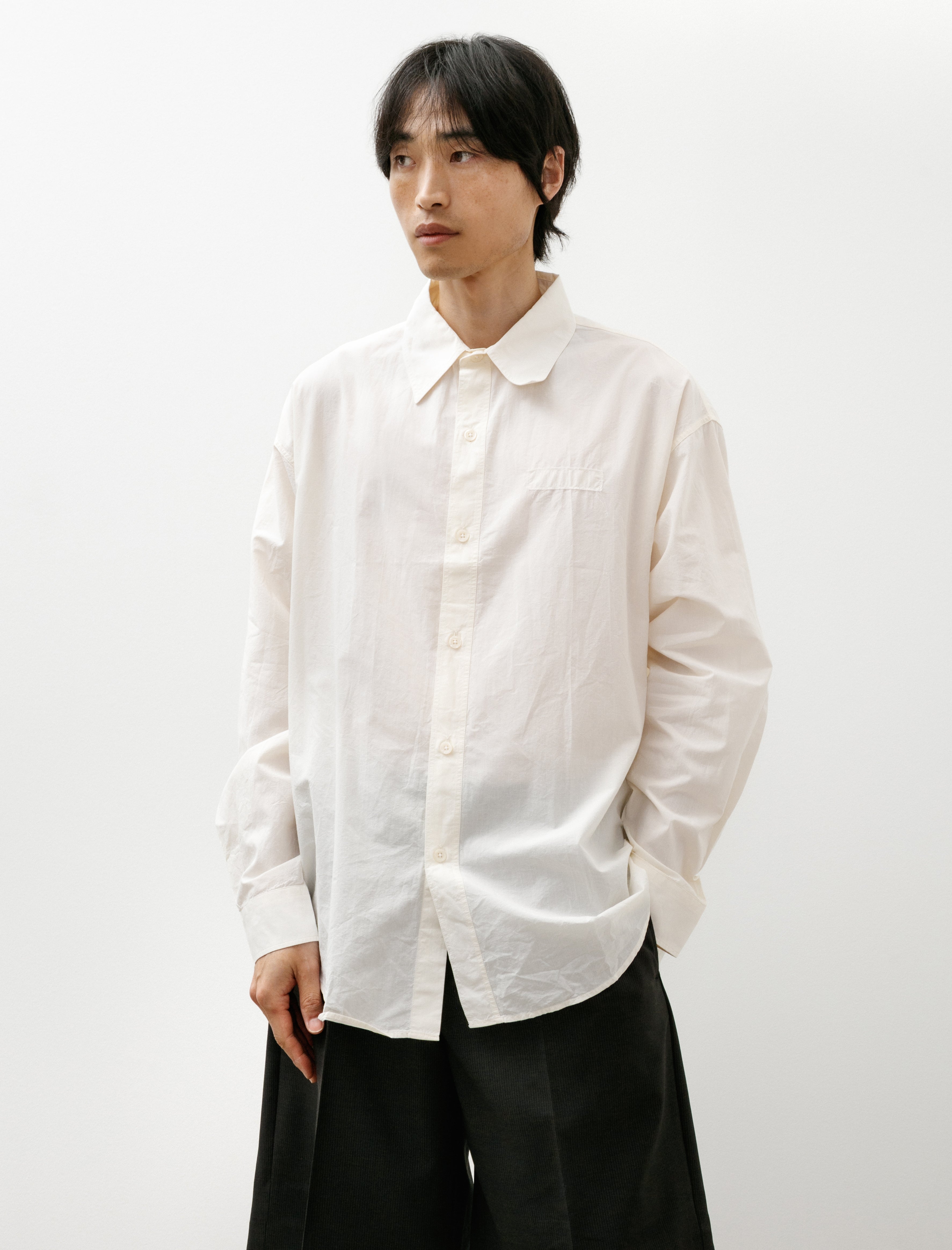 mfpen Essay Shirt Off White Micro Check