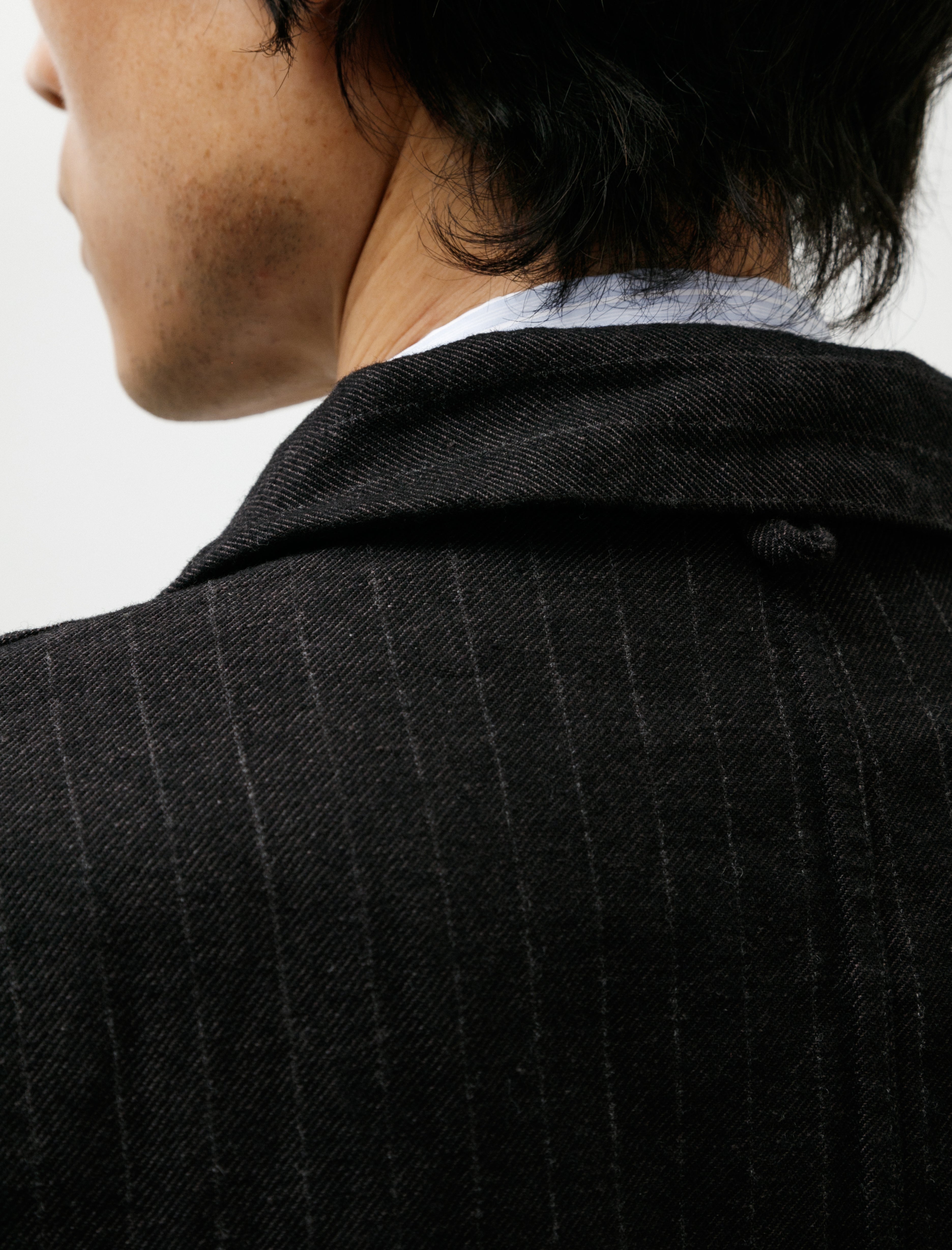 Oliver Church 3 Pocket Jacket Vintage Japanese Wool Linen Black