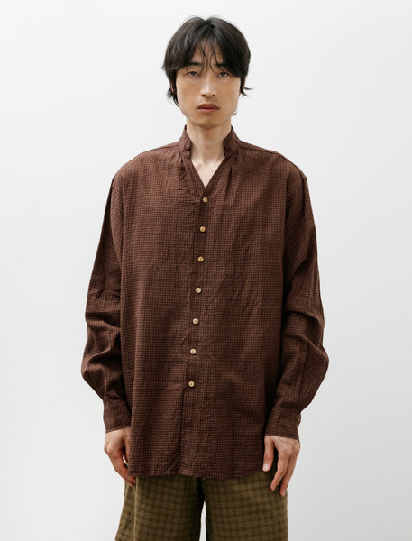 Blackbird Cut Off Collar Shirt Check – Neighbour