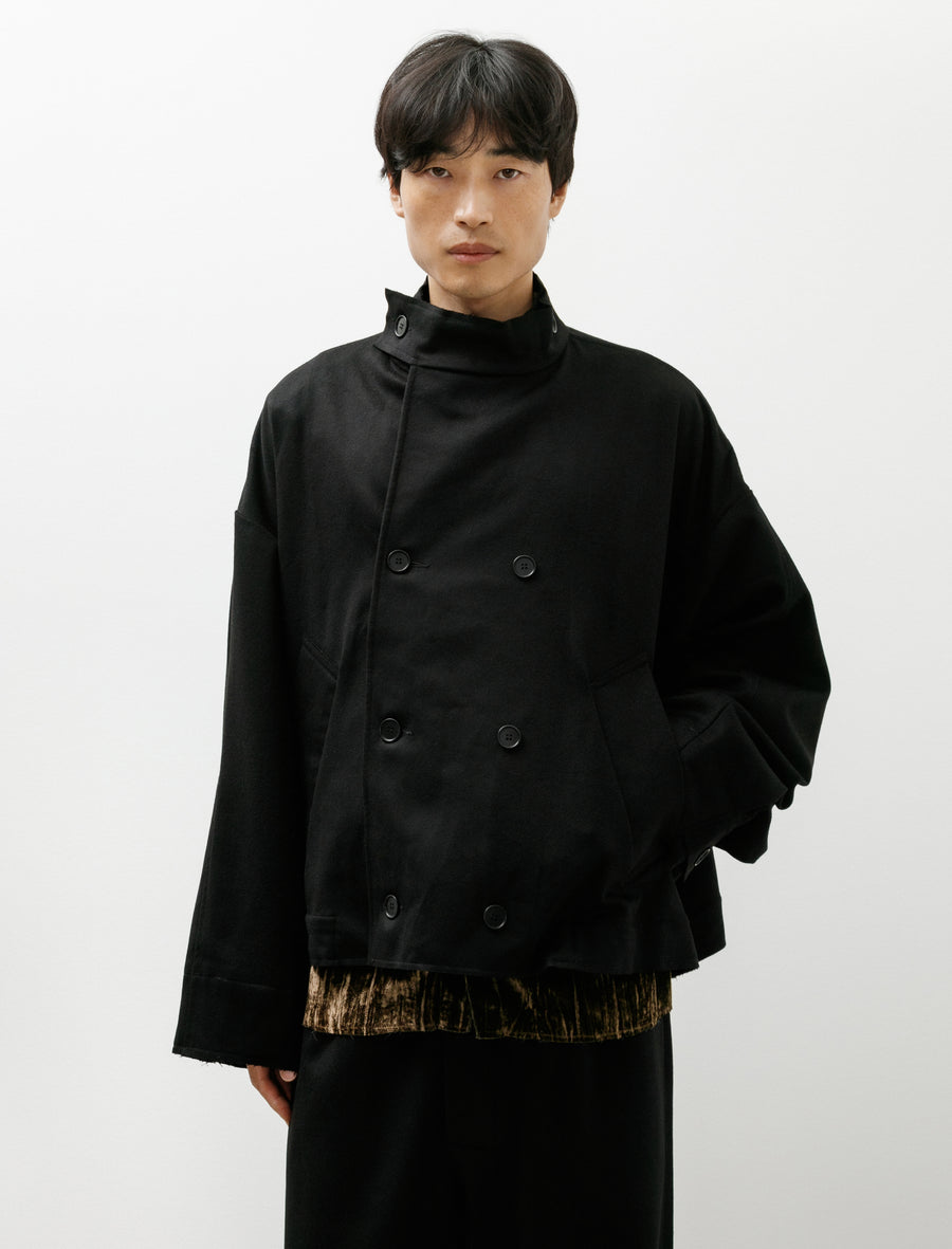 No.286 Cropped Oversized Jacket Black - Image 8