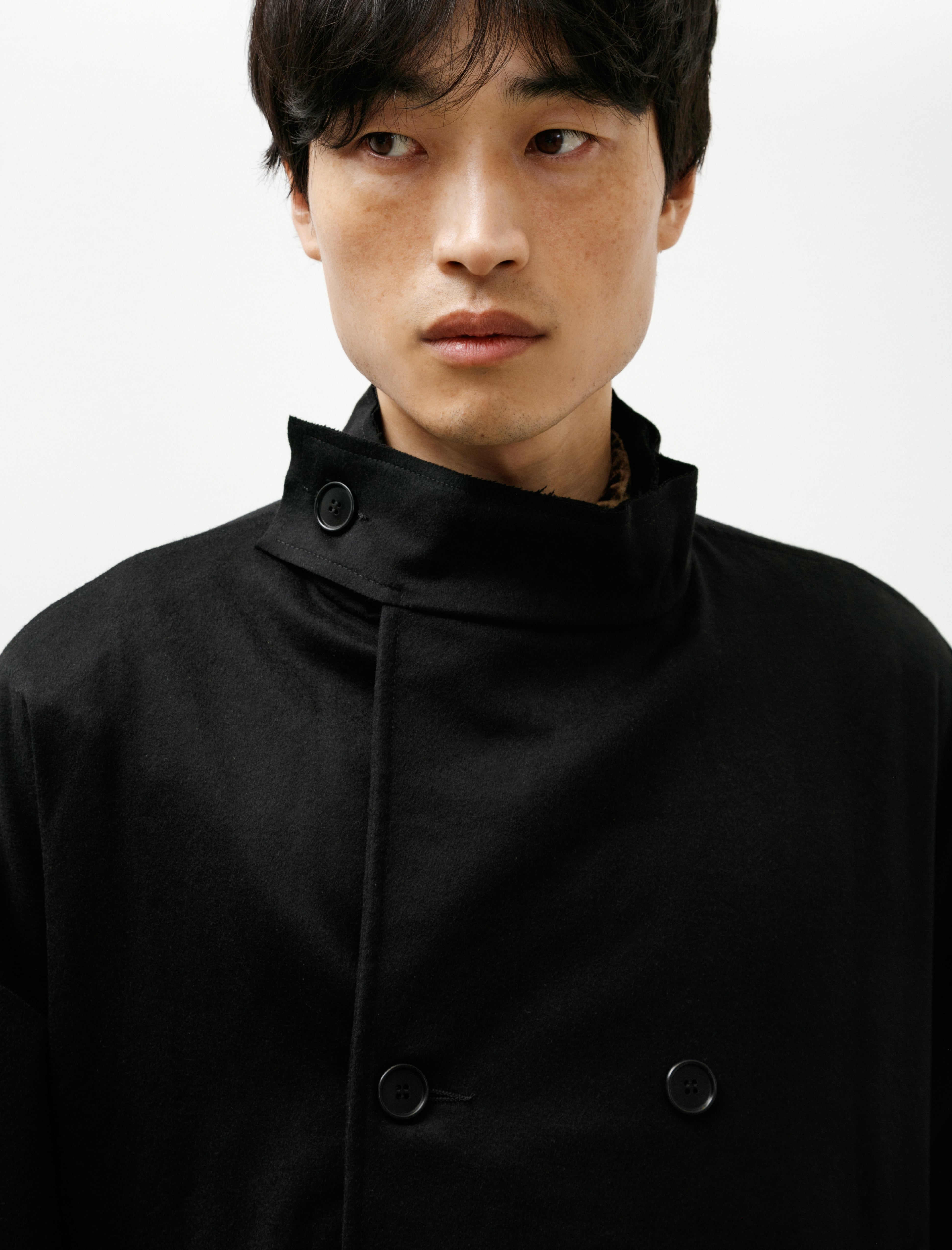 Gabriela Coll No.286 Cropped Oversized Jacket Black