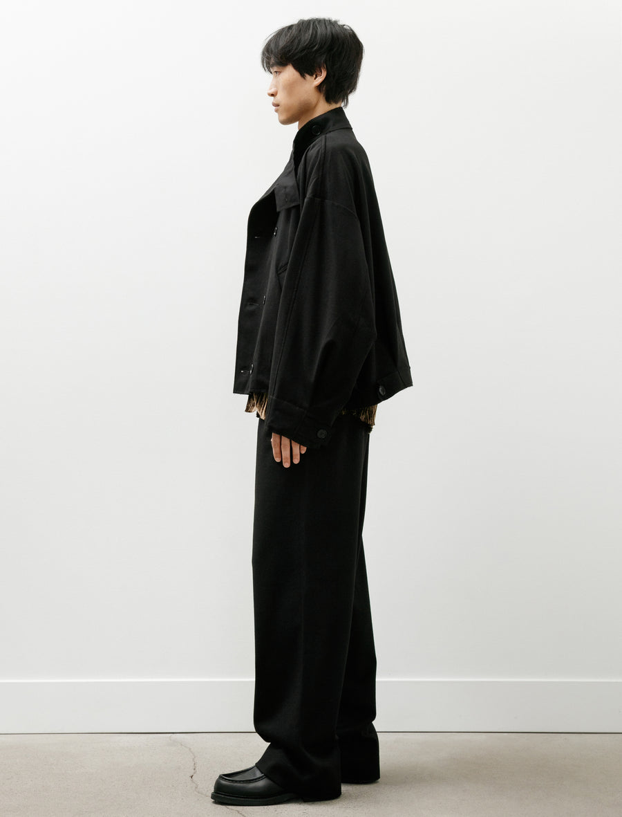 No.286 Cropped Oversized Jacket Black - Image 12