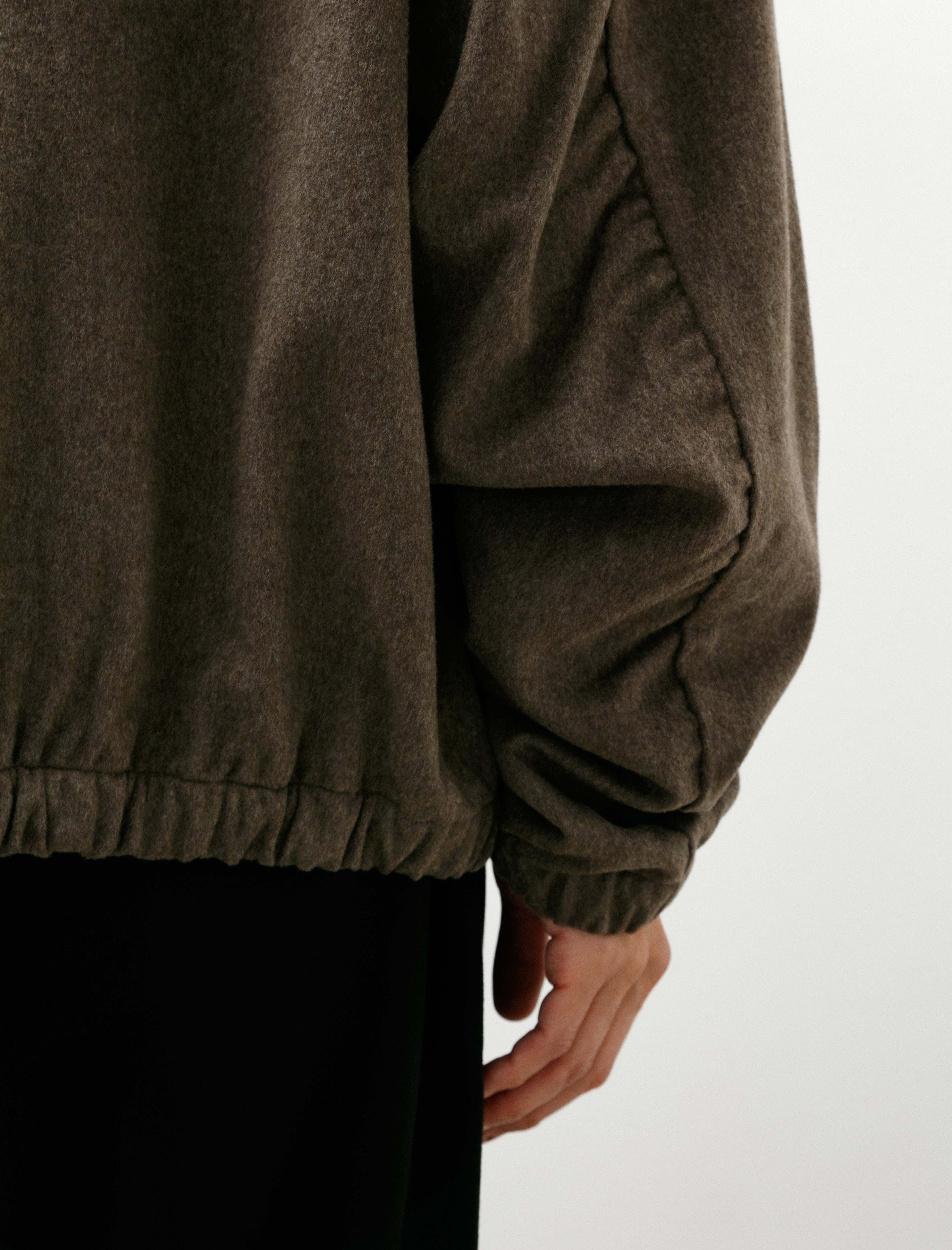 Gabriela Coll No.261 Heavy Wool Zipper Jacket Dust