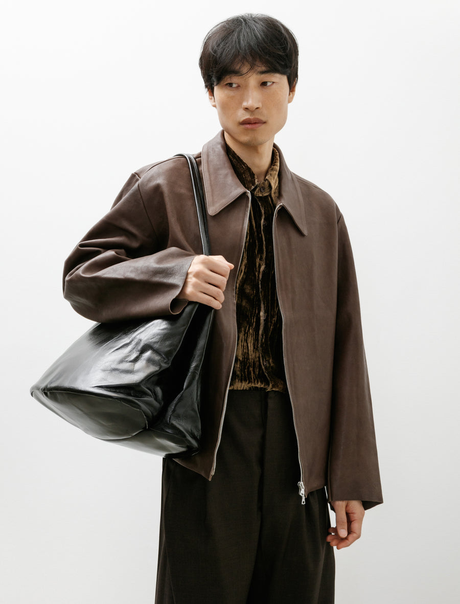 No.17 Leather Hoof Bag Black Calfskin - Image 2