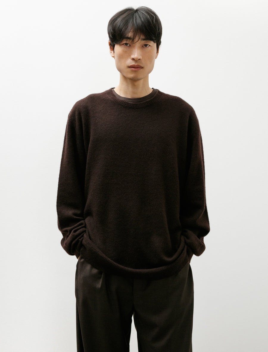 No.344 Cashmere Silk Pullover Brown - Image 1