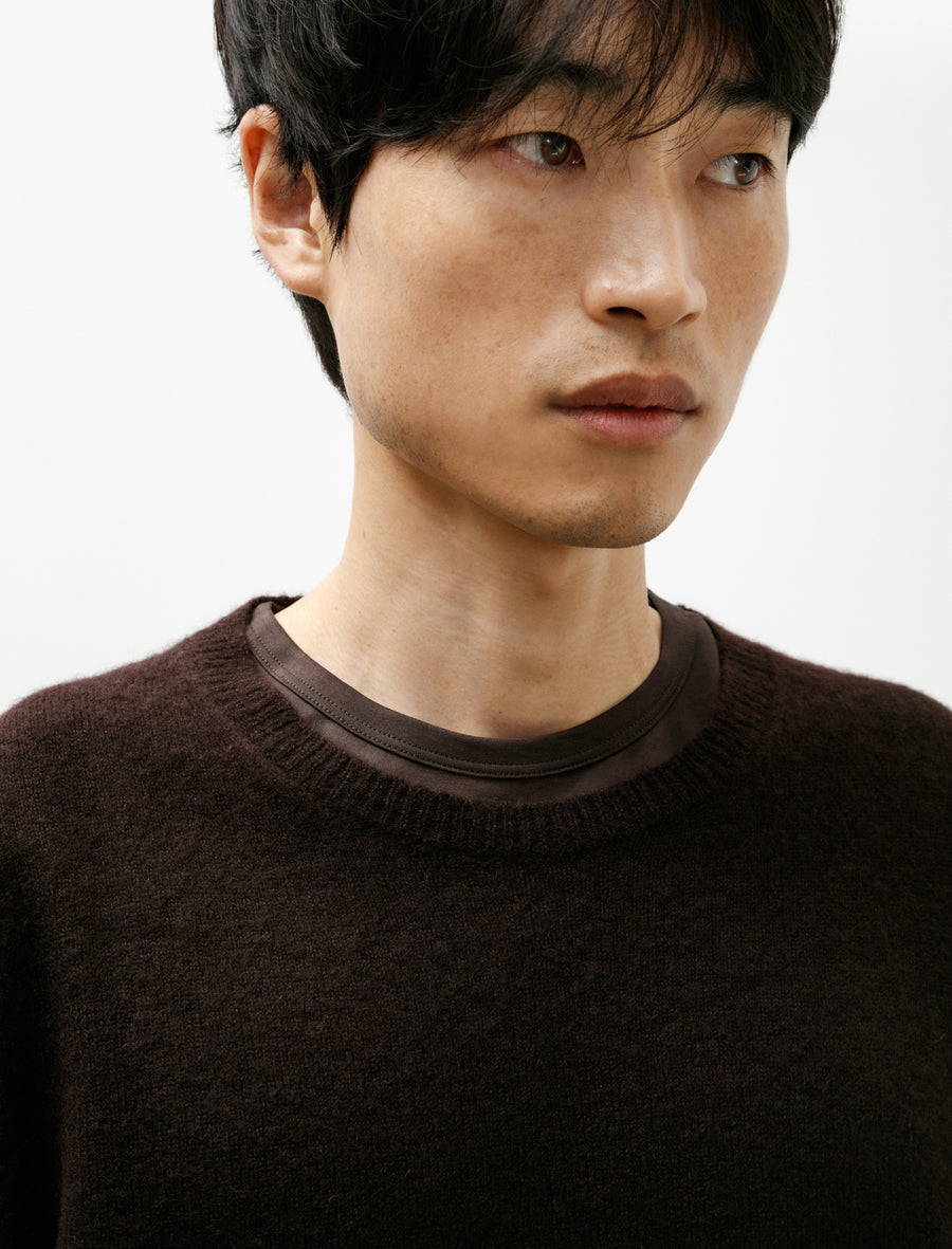 No.344 Cashmere Silk Pullover Brown - Image 4