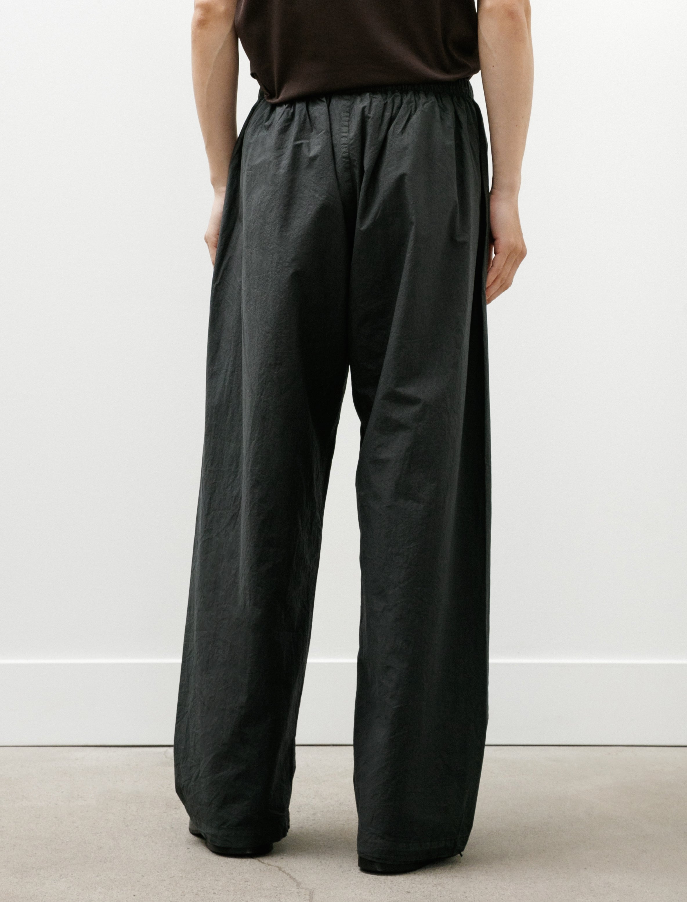 Gabriela Coll No.287 Poplin Double Flap Pocket Trousers Black