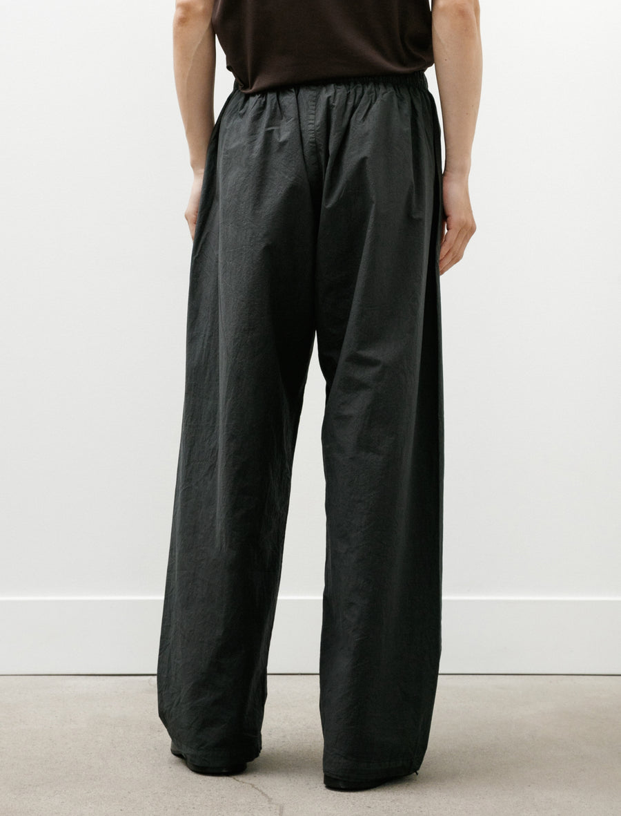 No.287 Poplin Double Flap Pocket Trousers Black - Image 5