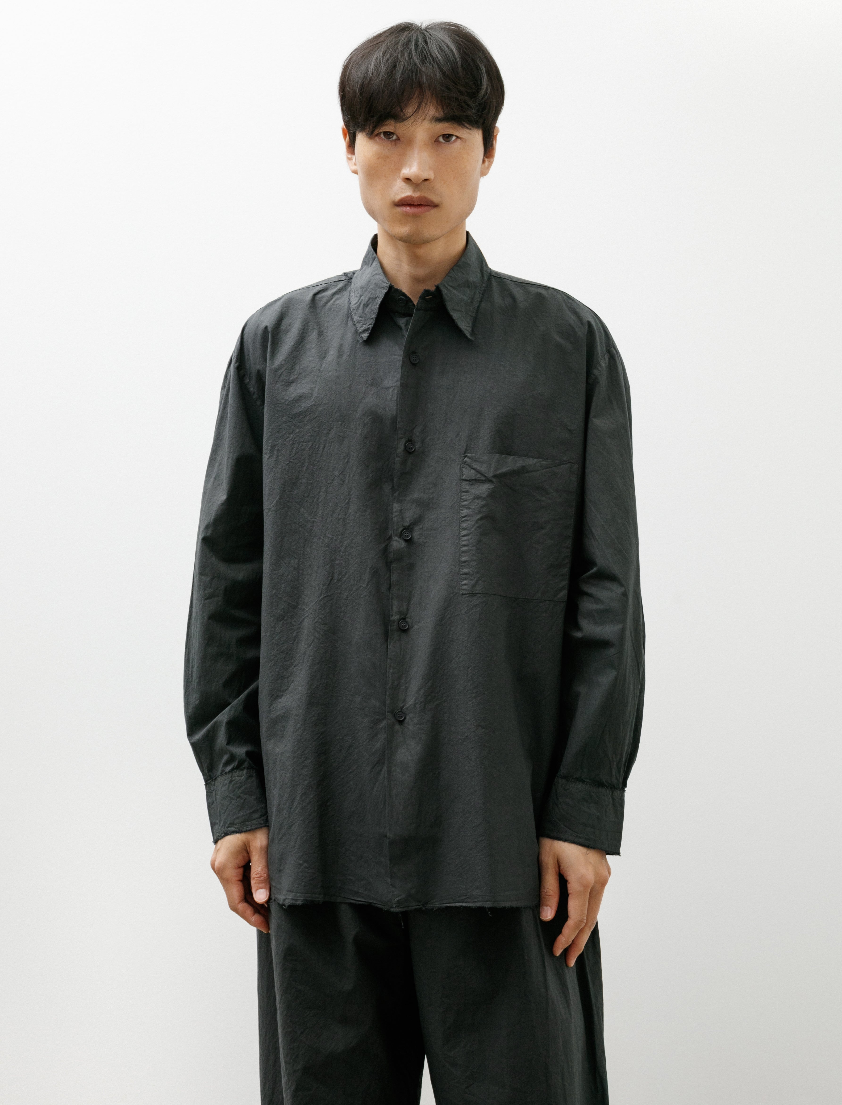 Gabriela Coll No.328 Poplin Oversized Shirt Black