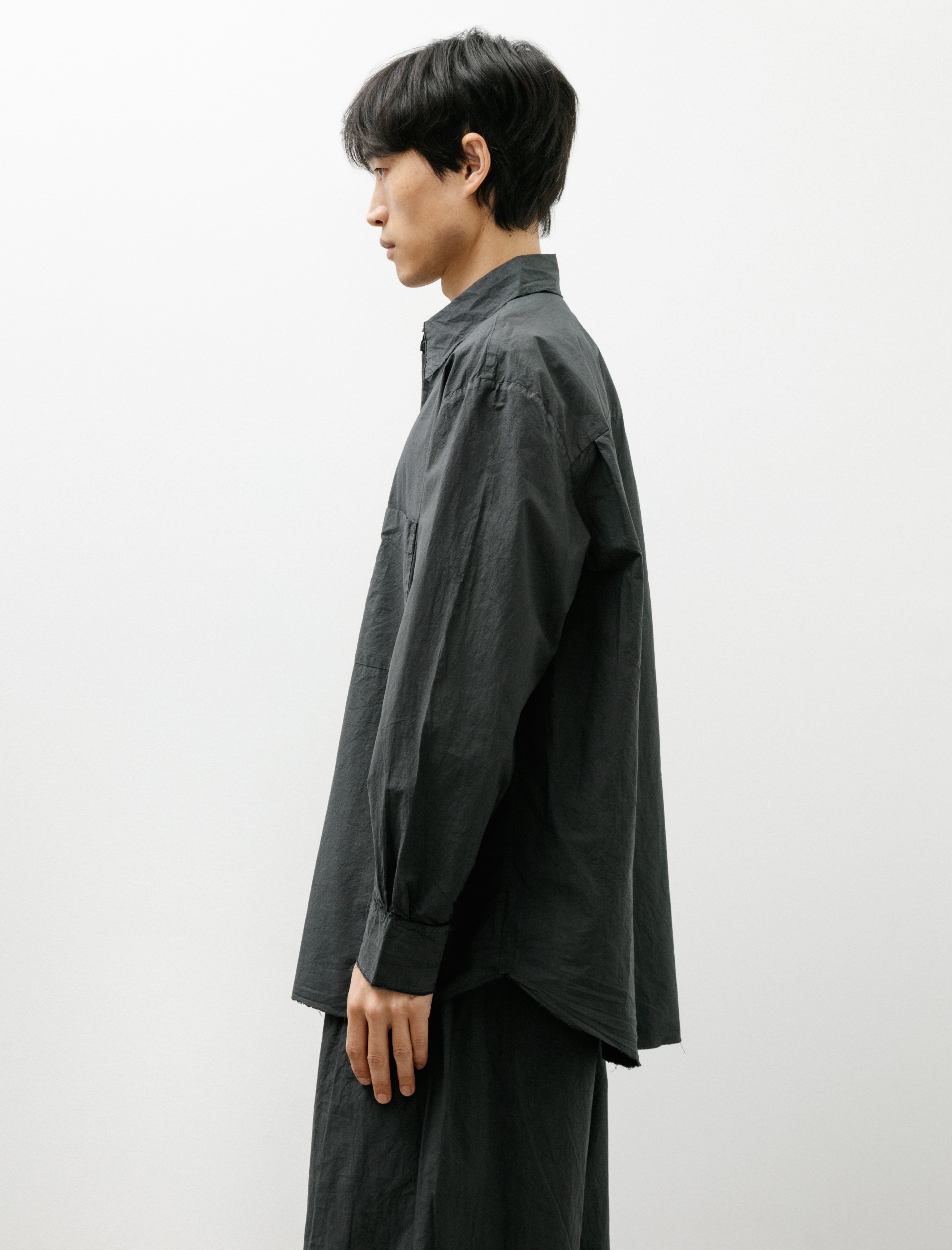 Gabriela Coll No.328 Poplin Oversized Shirt Black