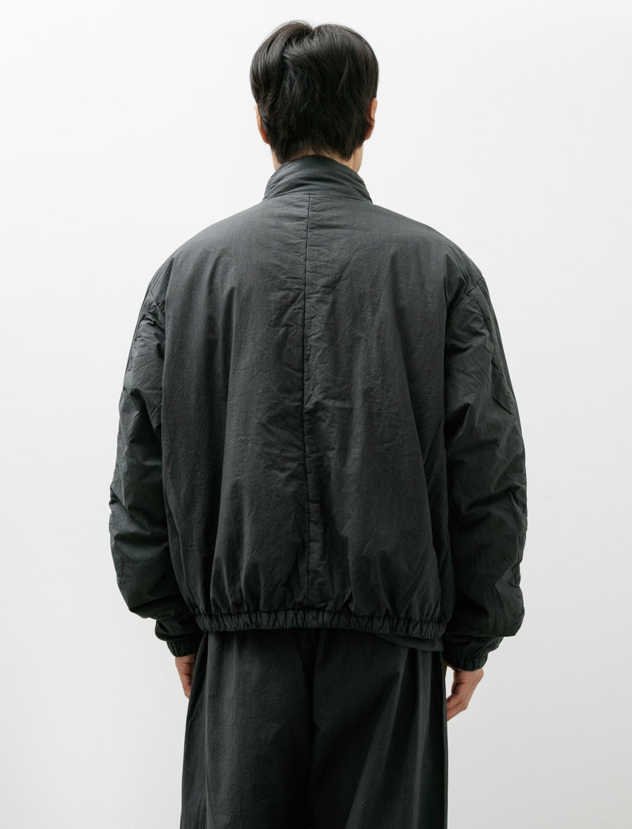 No.340 Poplin Padded Jacket Black - Image 2