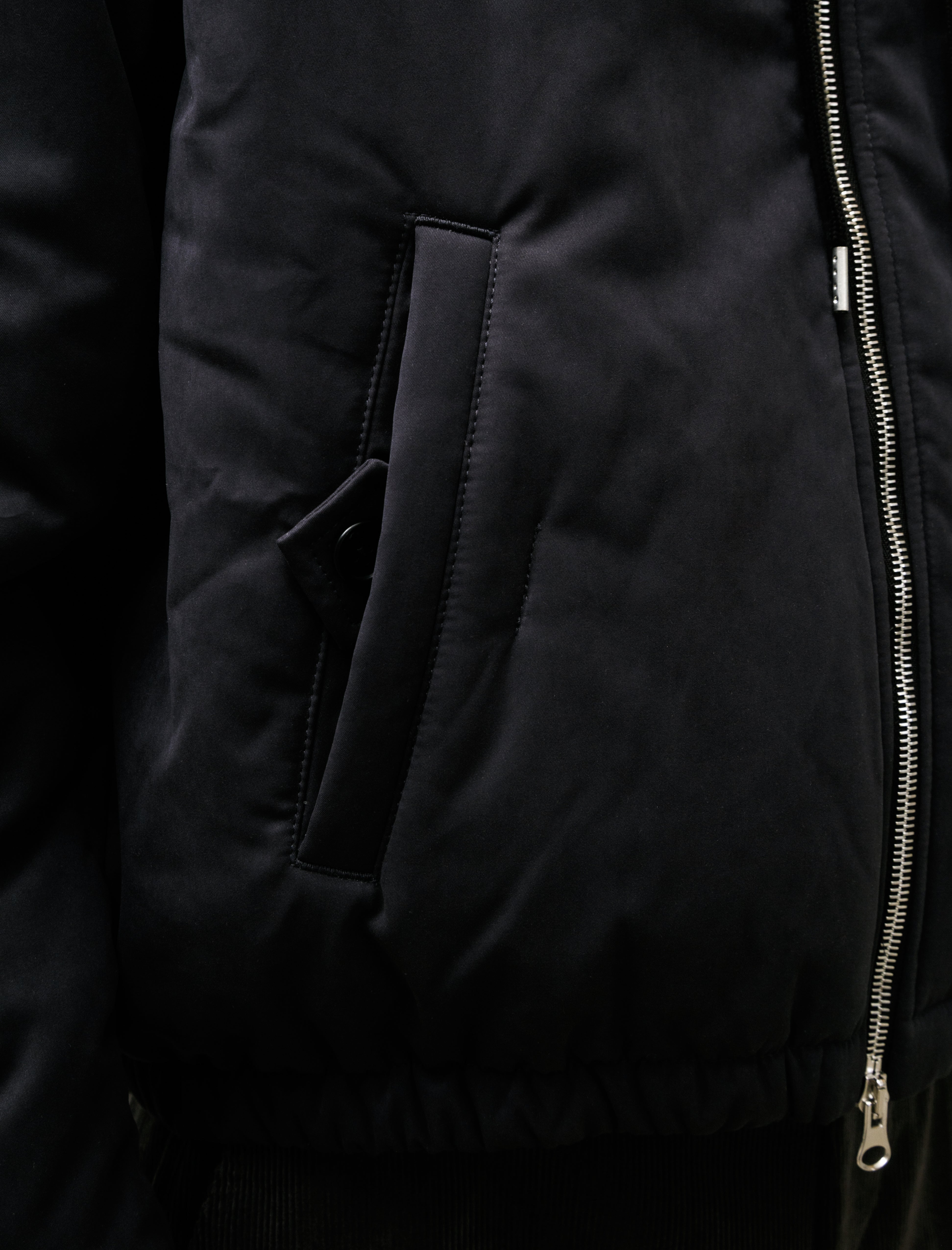 Salon C. Lundman Hooded Bomber Navy