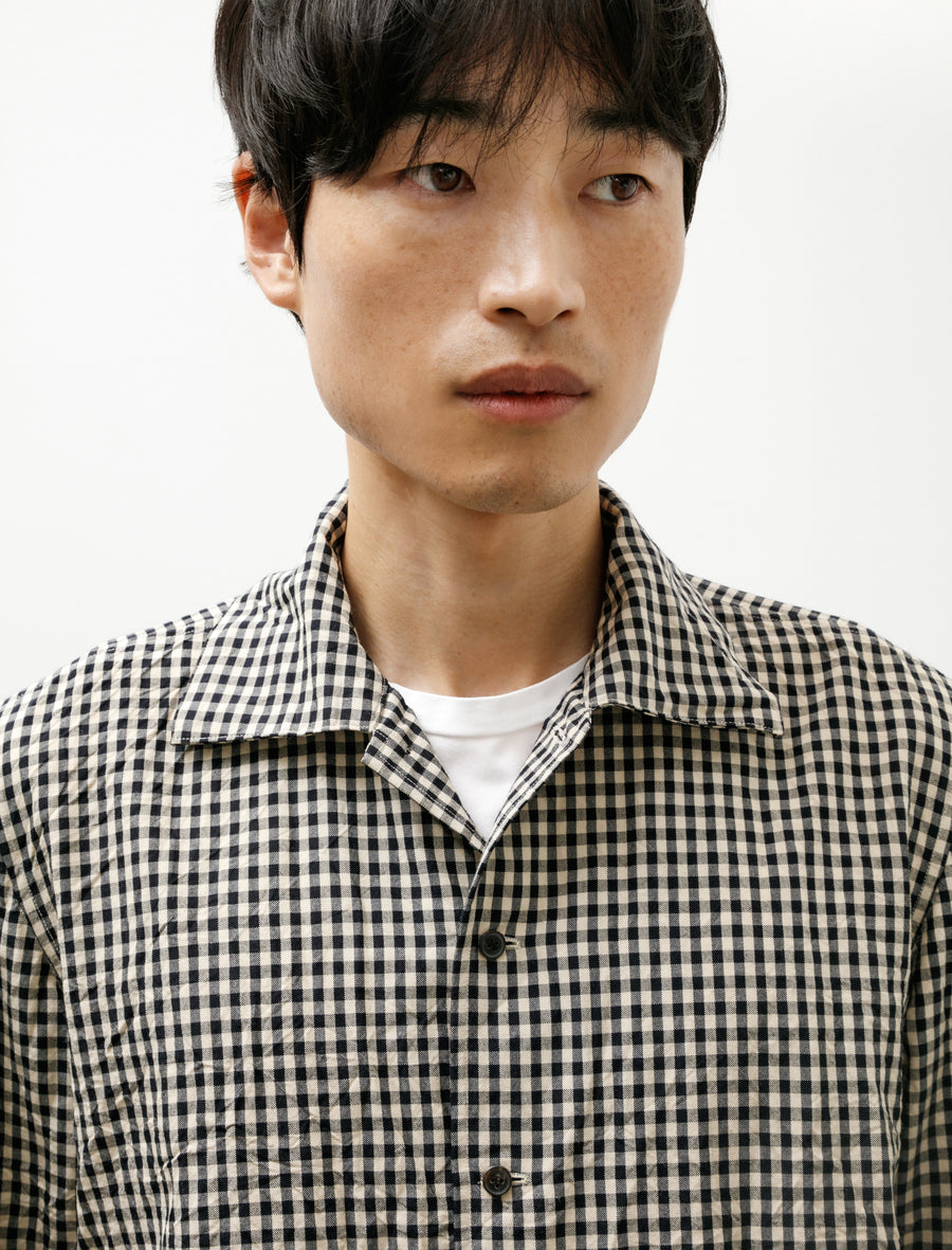 Classic Shirt Wool Silk Check - Image 4