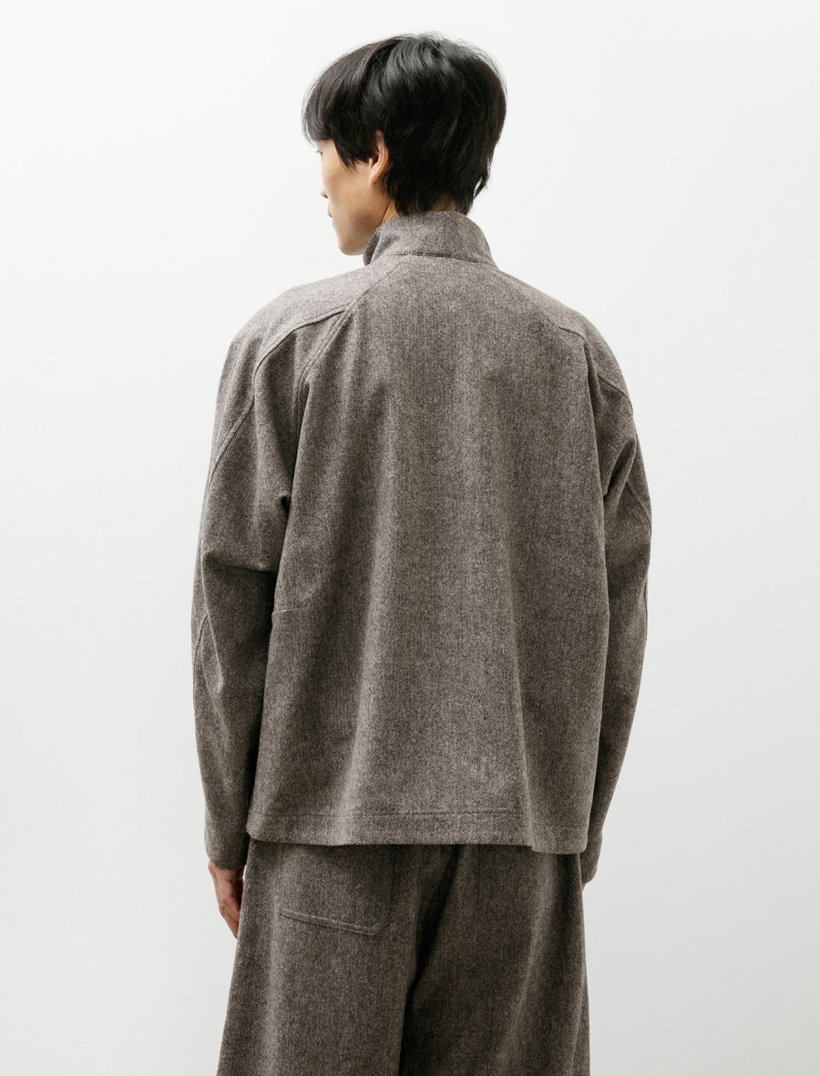 Pickers Shirt Grey Herringbone Fine Loden - Image 2