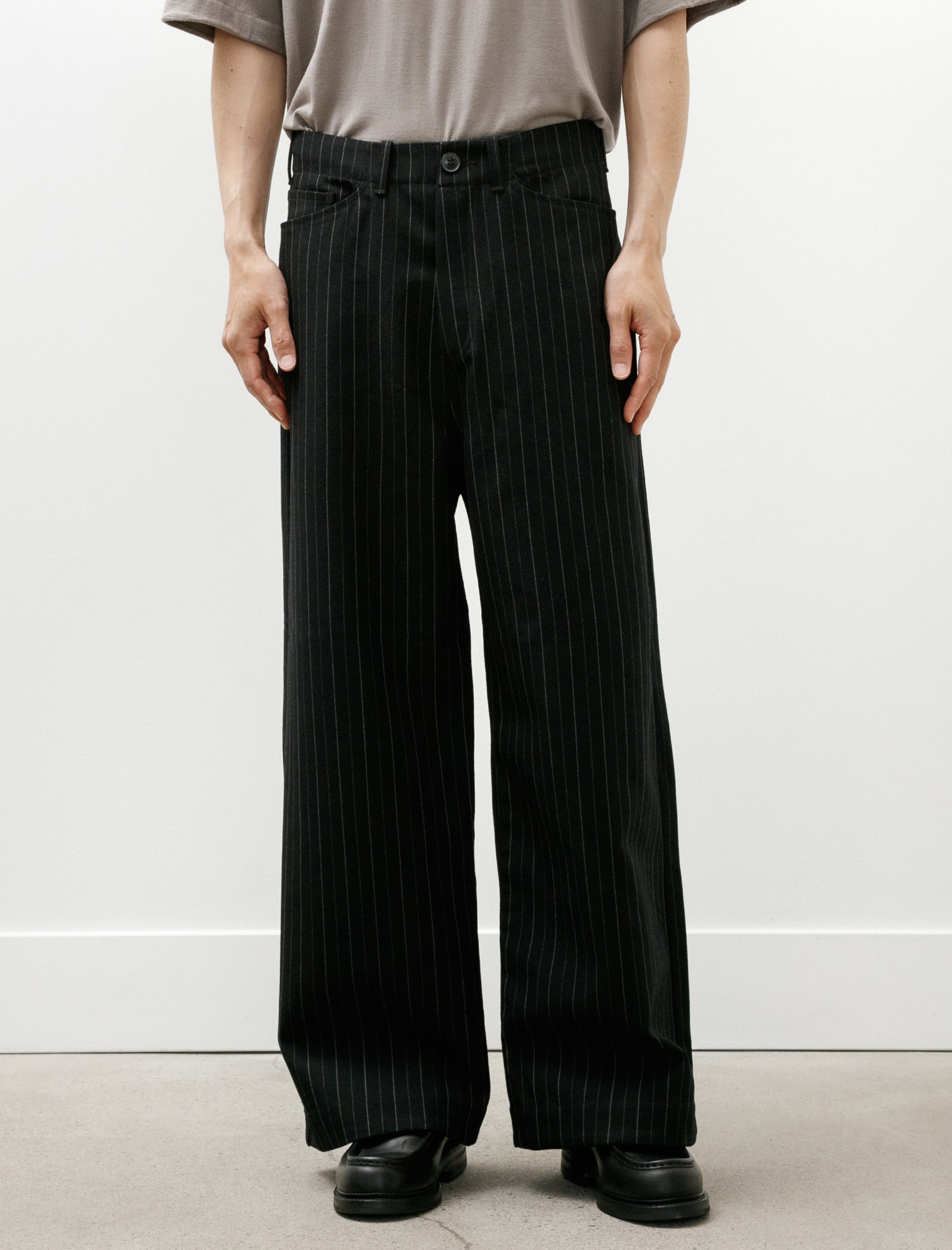Unkruid Five Pockets Black Pinstripe