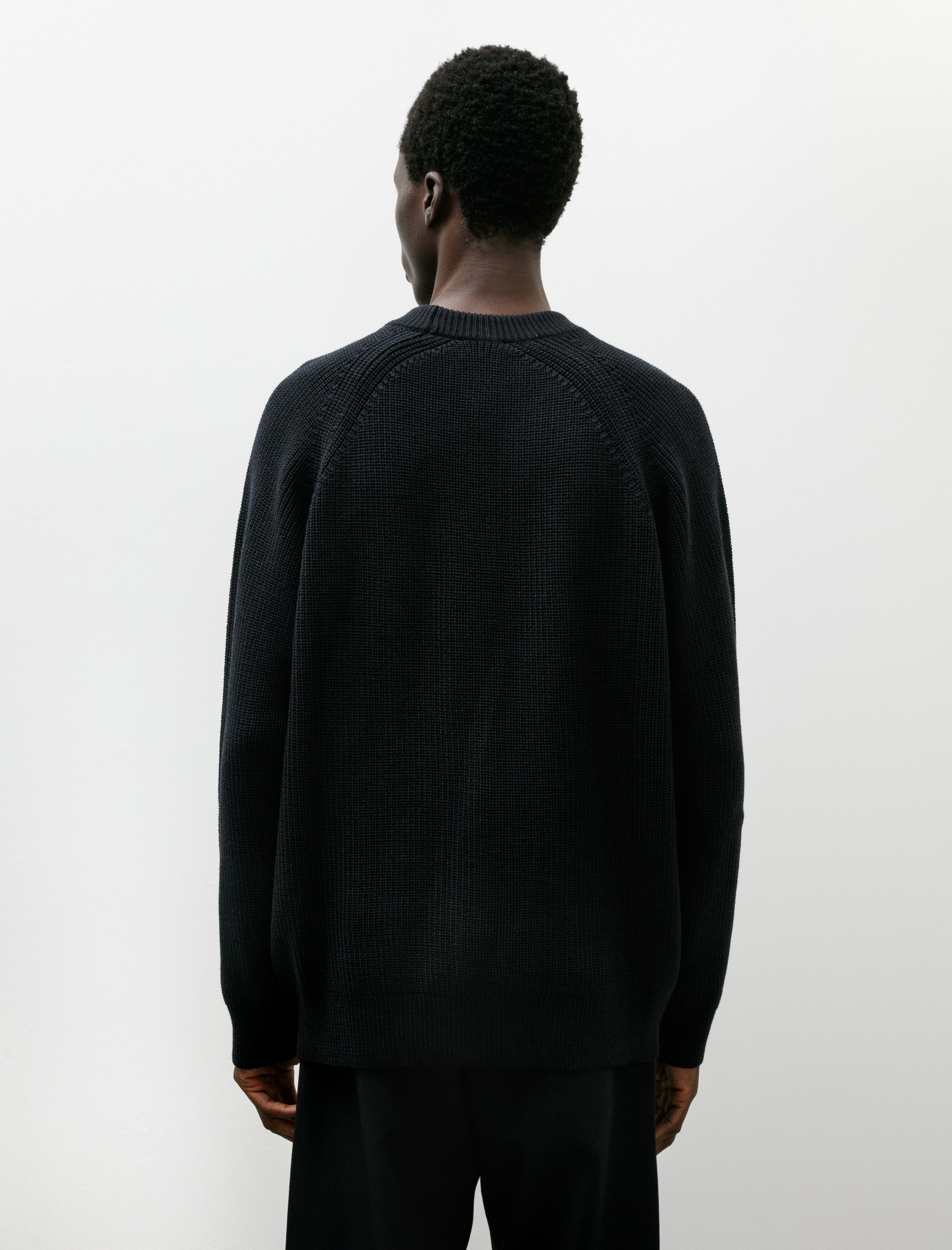 Arpenteur Plano Sweater Merino Wool Rib Midnight