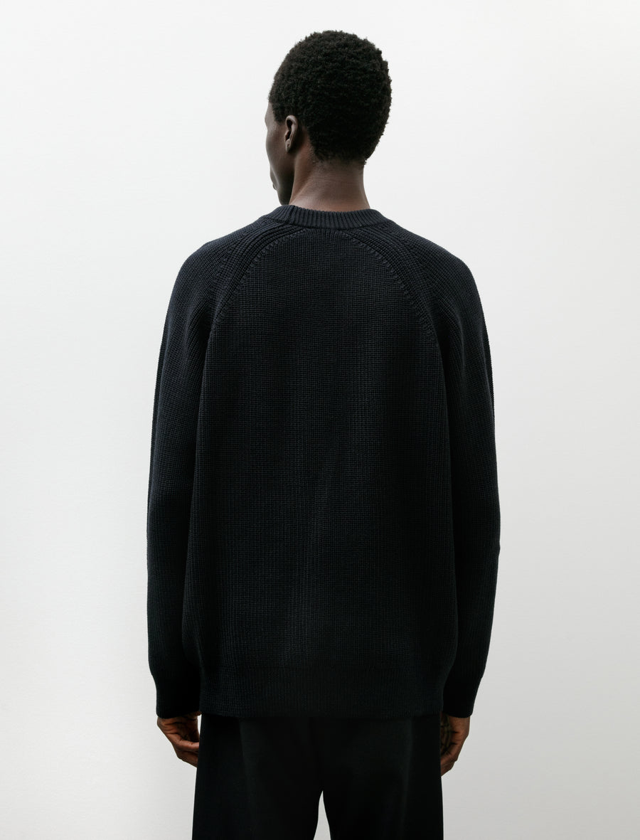 Plano Sweater Merino Wool Rib Midnight - Image 2