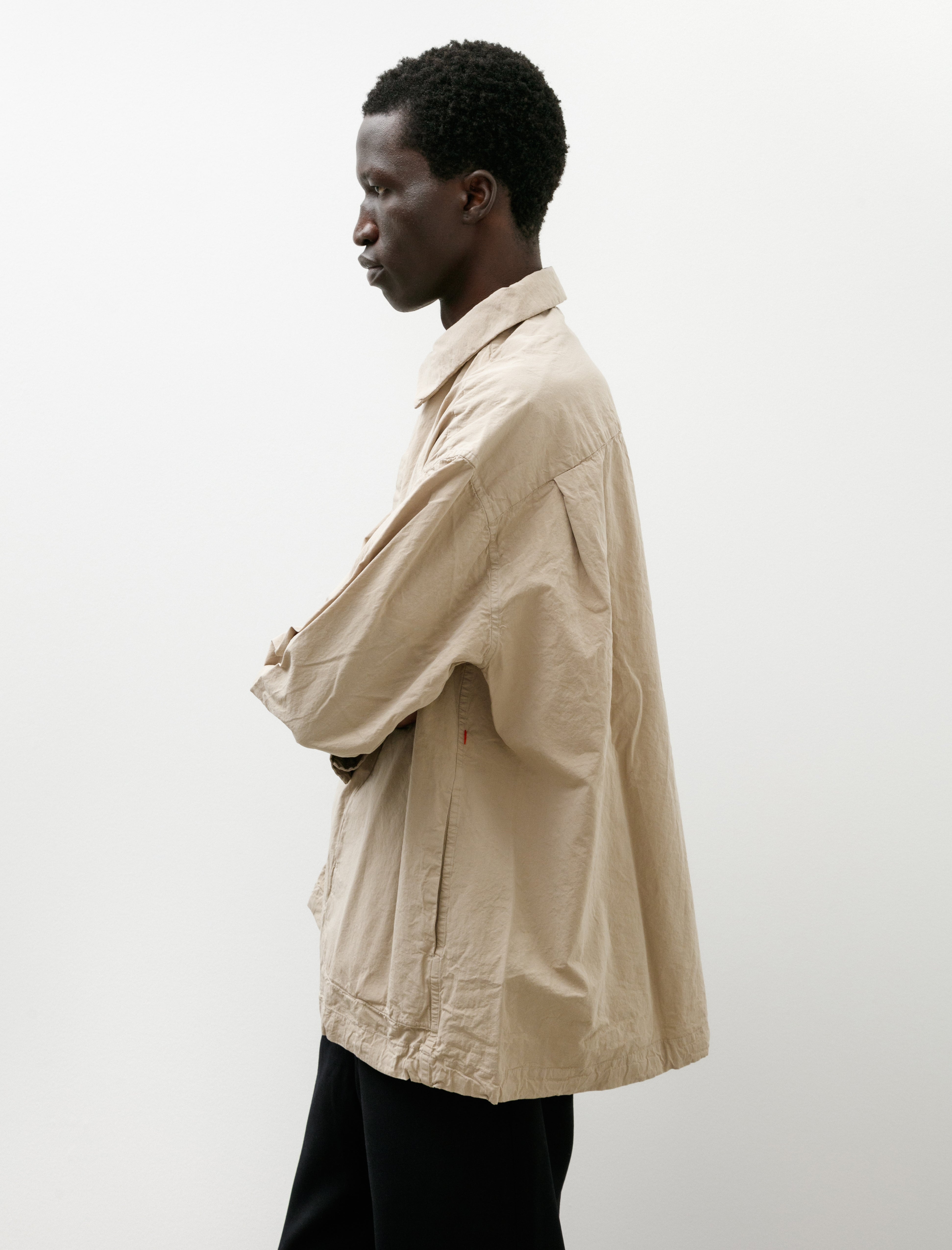 Casey Casey Volt Paper Cotton Shirt Beige