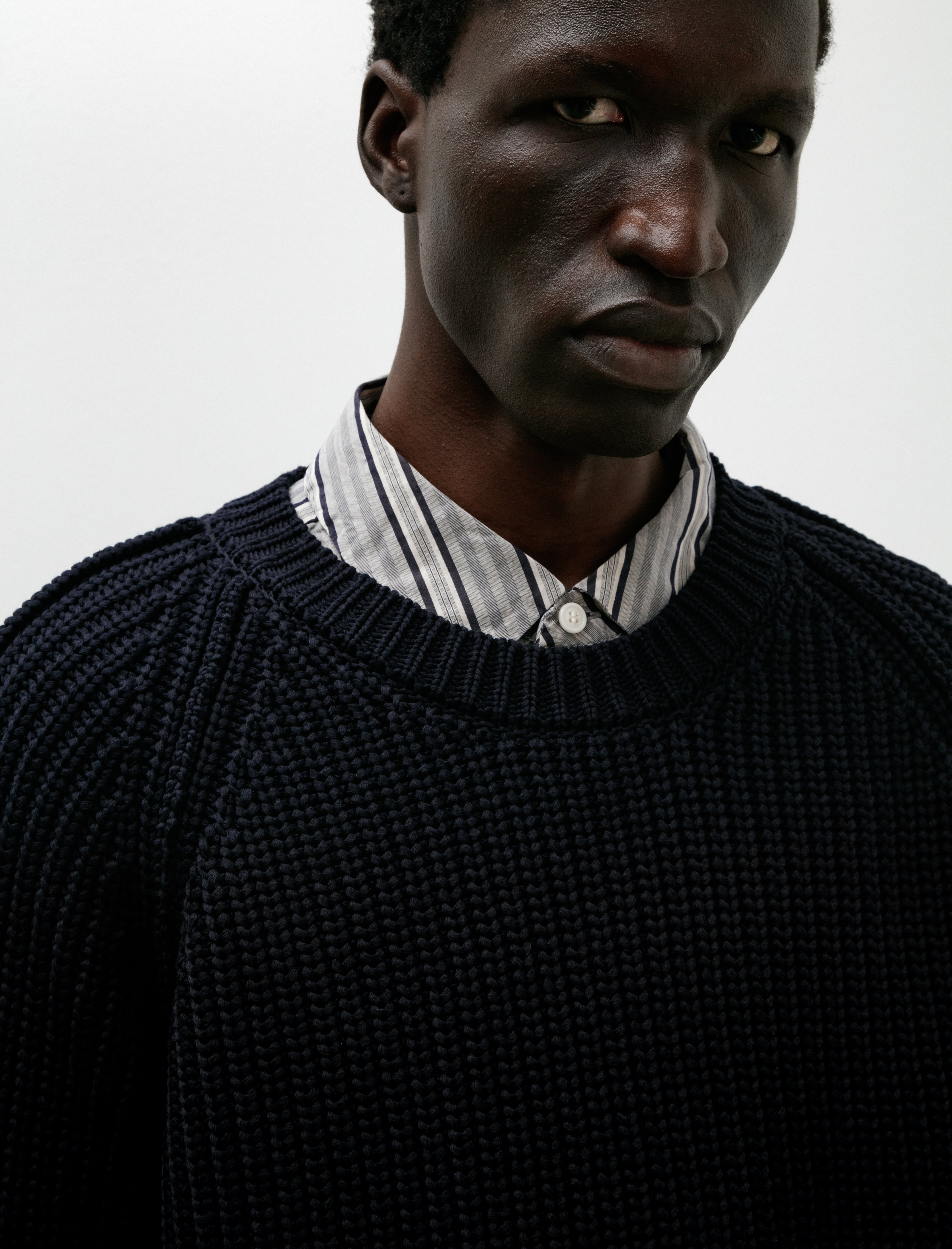 Casey Casey Pannochia Sweater Crepe Cotton Navy