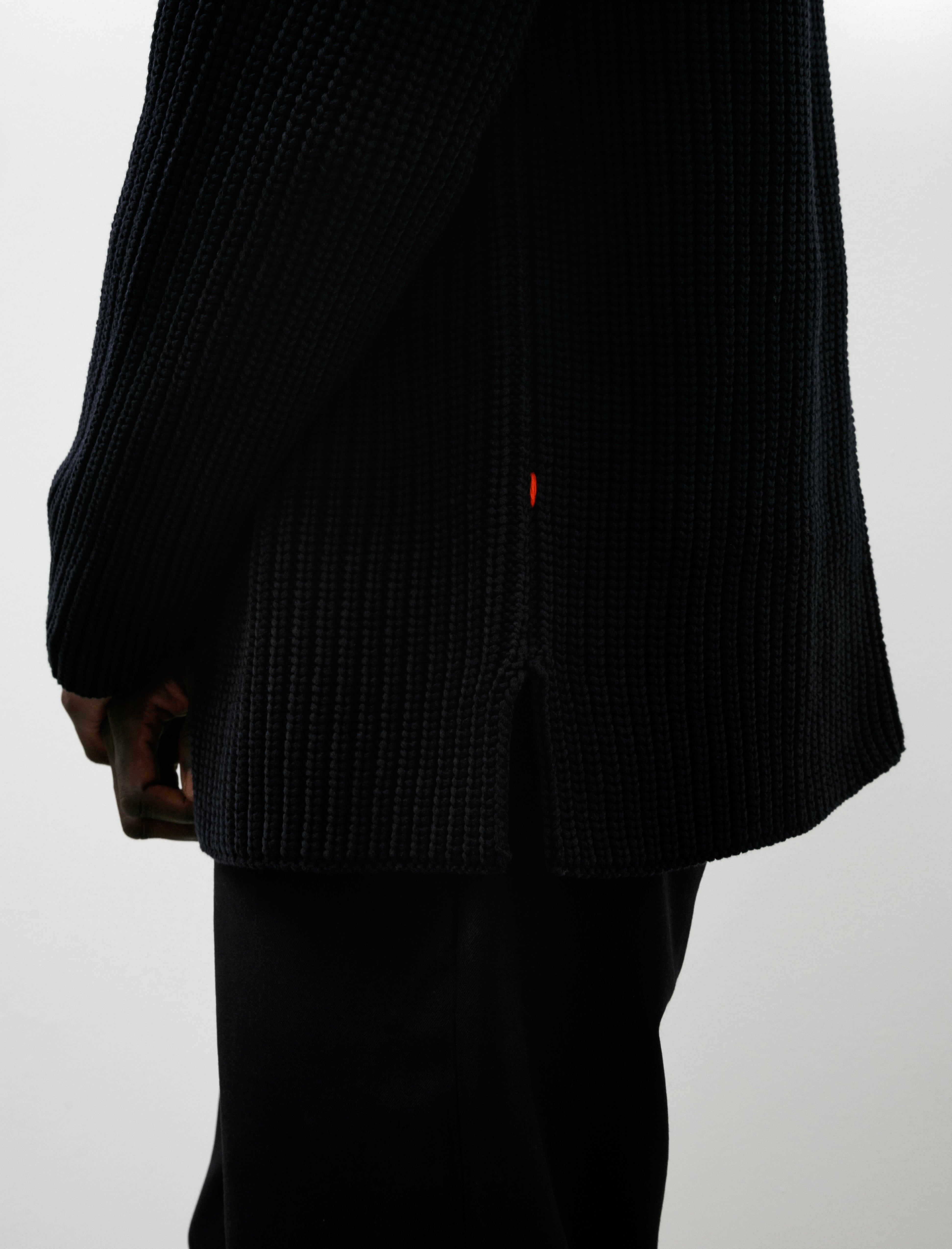 Casey Casey Pannochia Sweater Crepe Cotton Navy