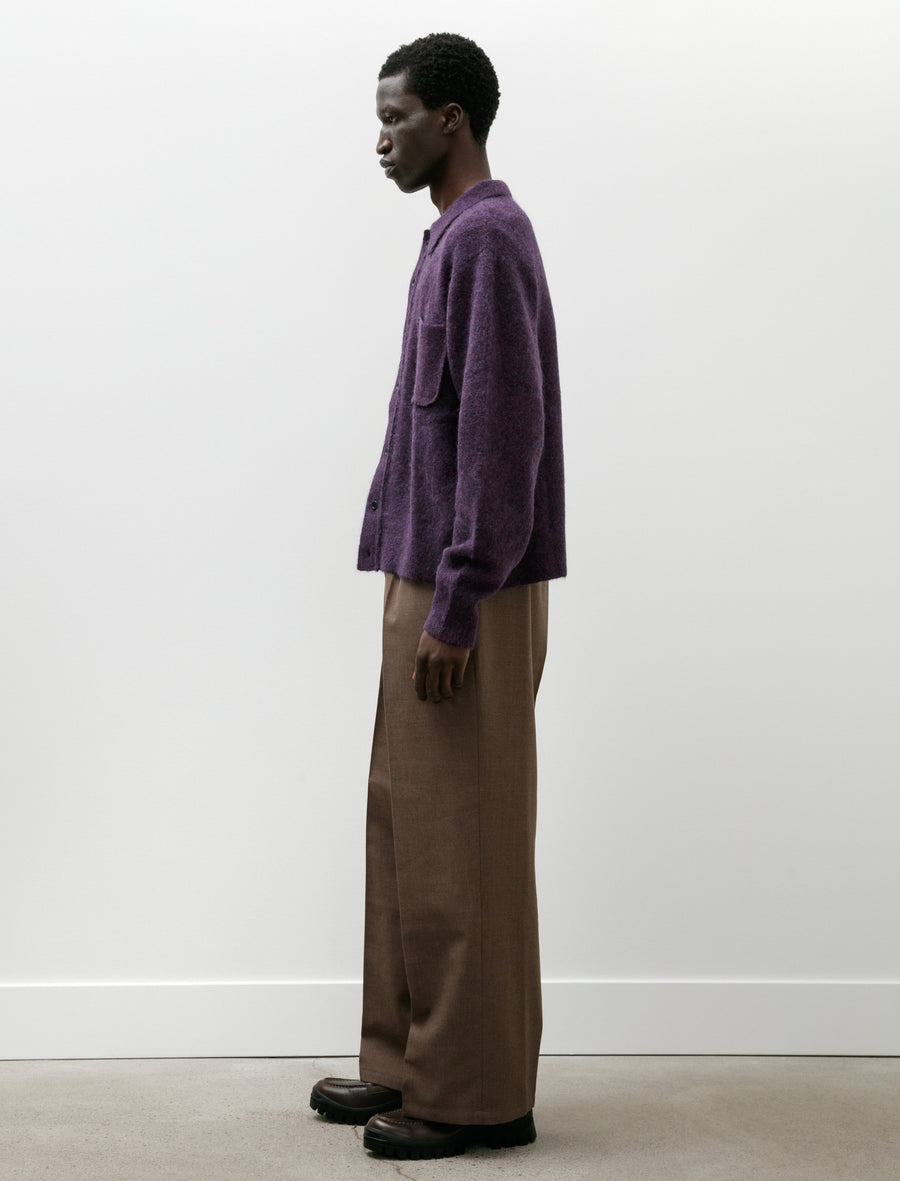 Straight Slack Poly Wool Twill Brown - Image 3