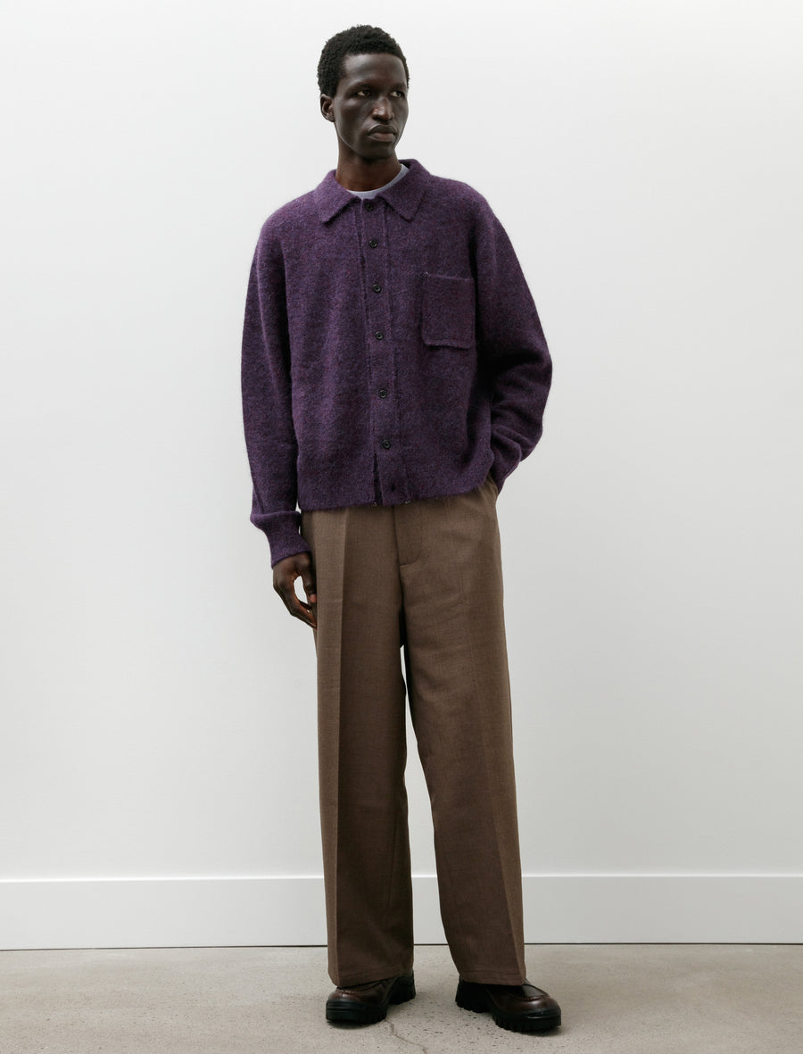 Straight Slack Poly Wool Twill Brown - Image 1